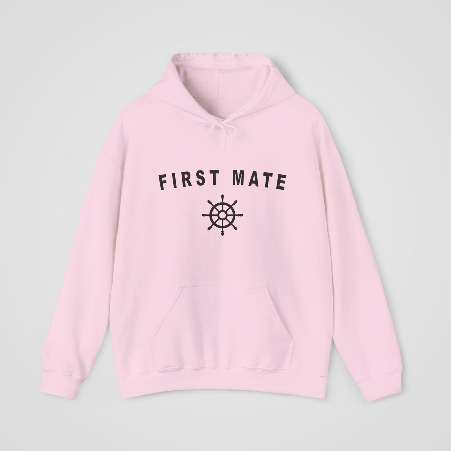 First Mate Hooded Sweatshirt with Ship Wheel