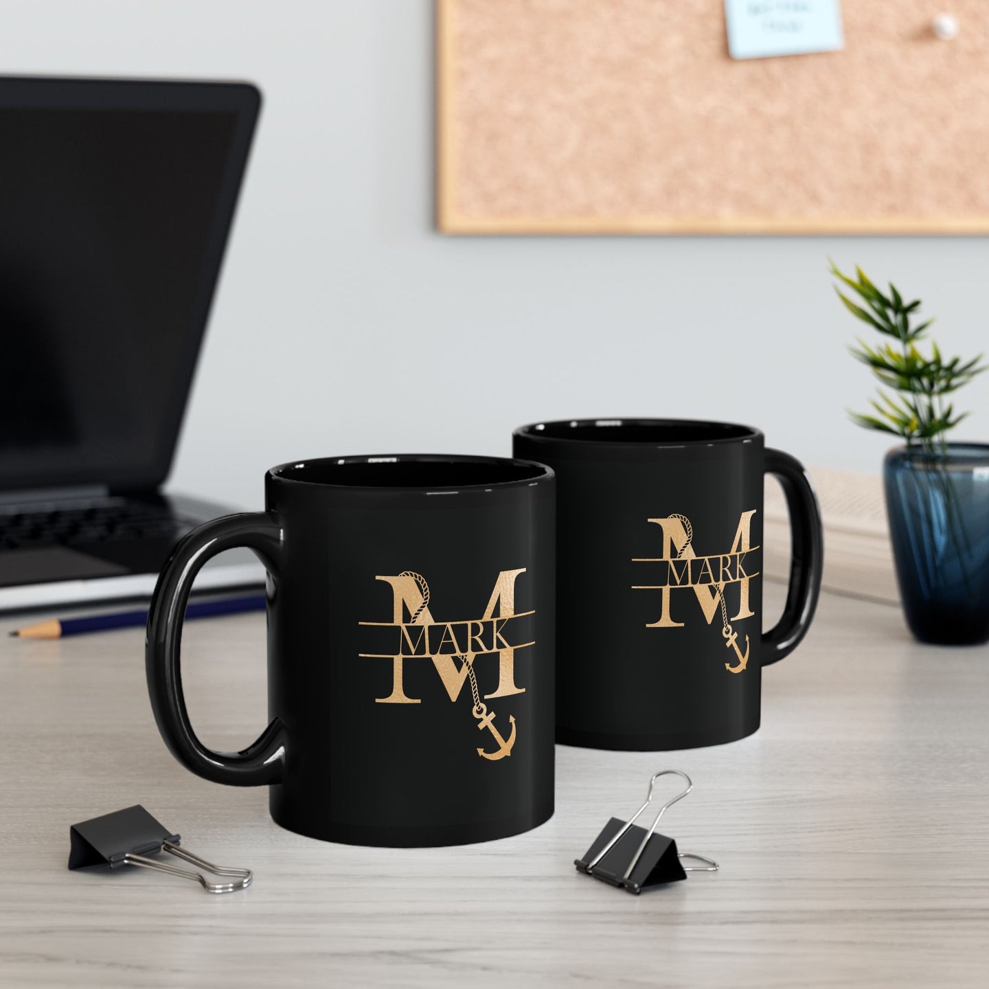 Personalized Nautical Monogram Mug