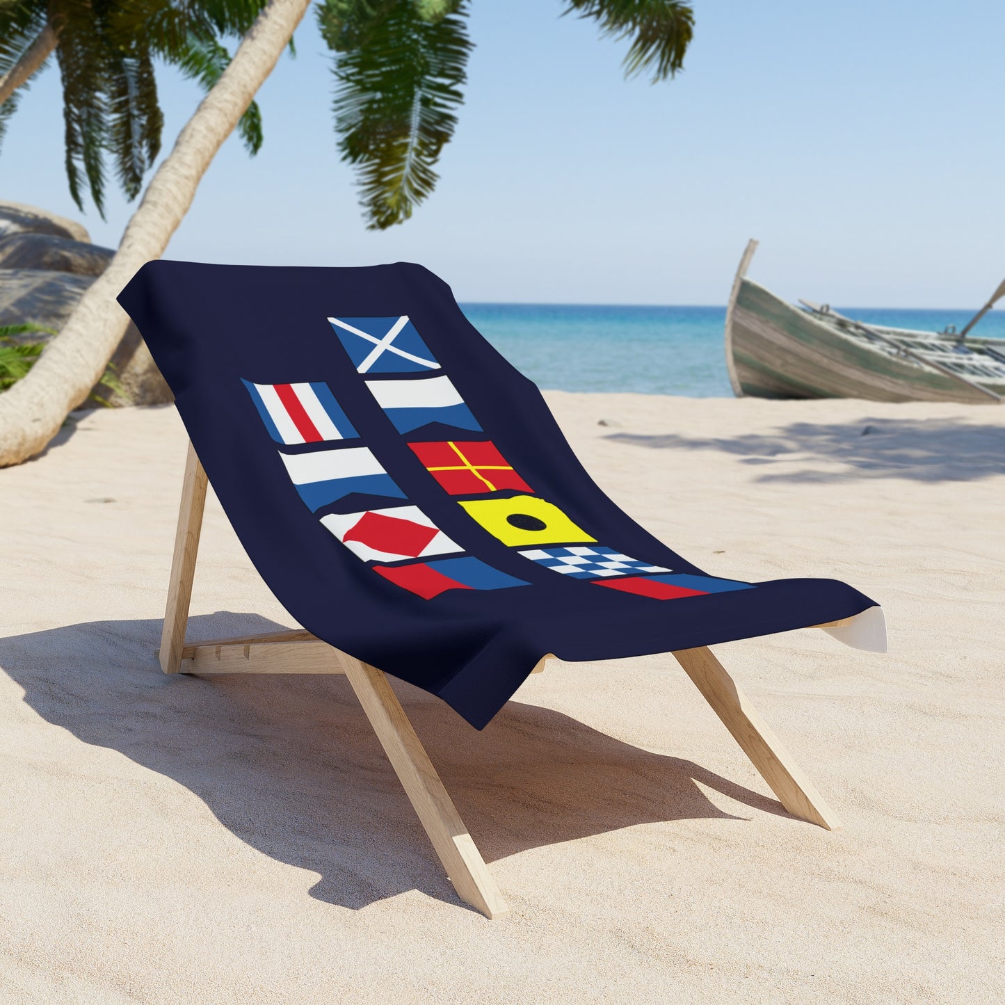 Custom Nautical Flag Towel