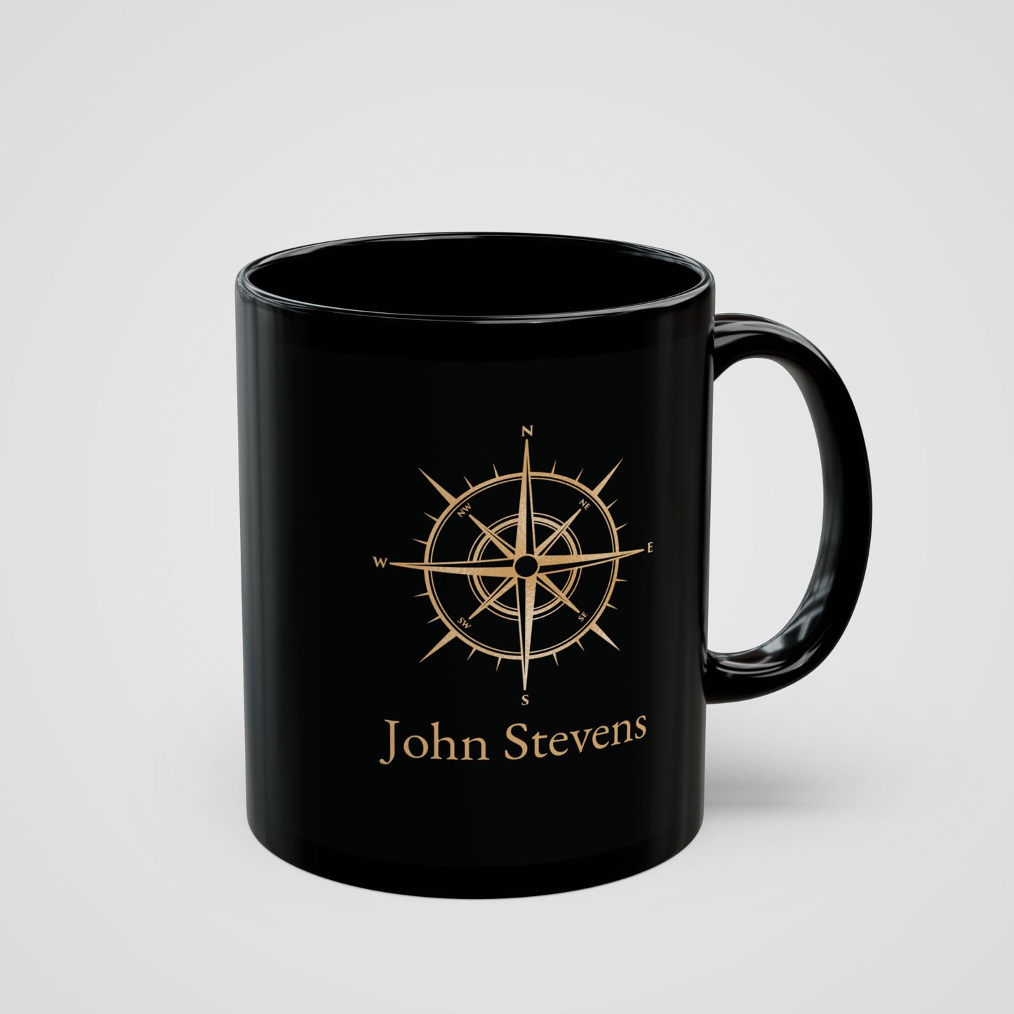 Personalized Mug with Nautical Compass