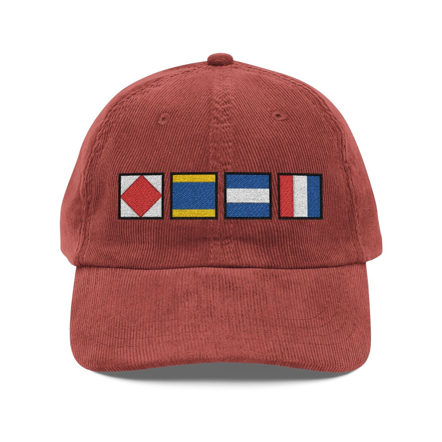 Personalized Nautical Flags Corduroy Hat