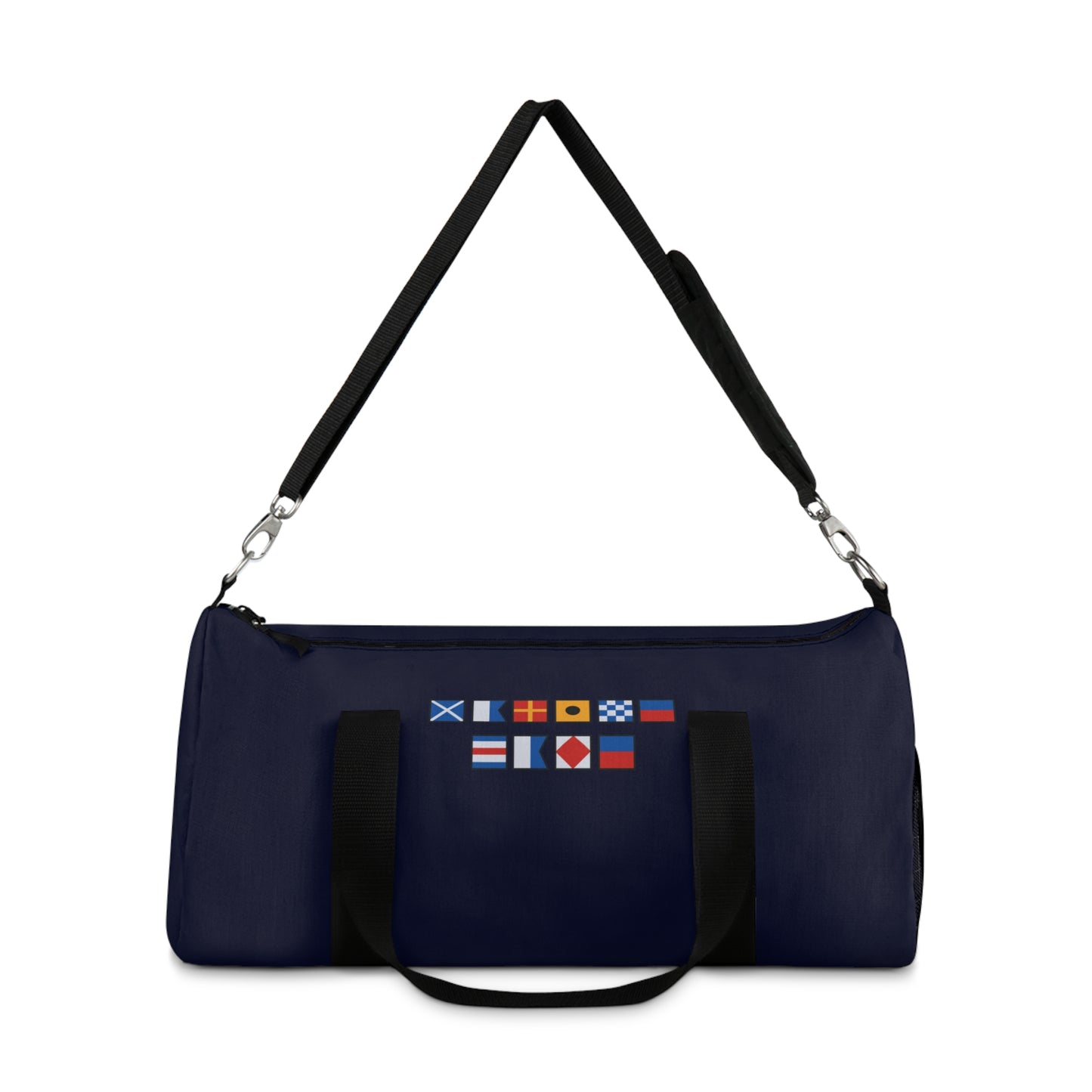 Nautical Flags Duffel Bag – Personalized Sports & Travel Bag with Custom Name