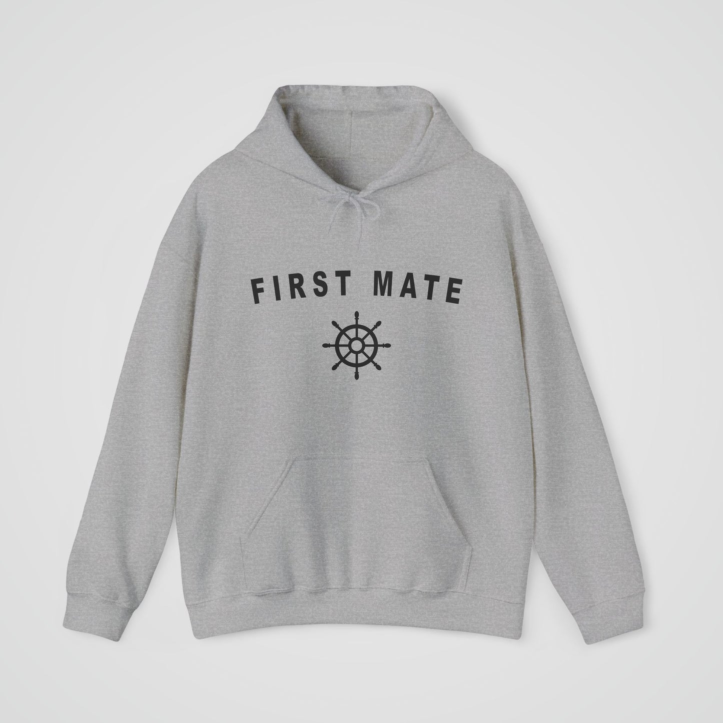 First Mate Hooded Sweatshirt with Ship Wheel