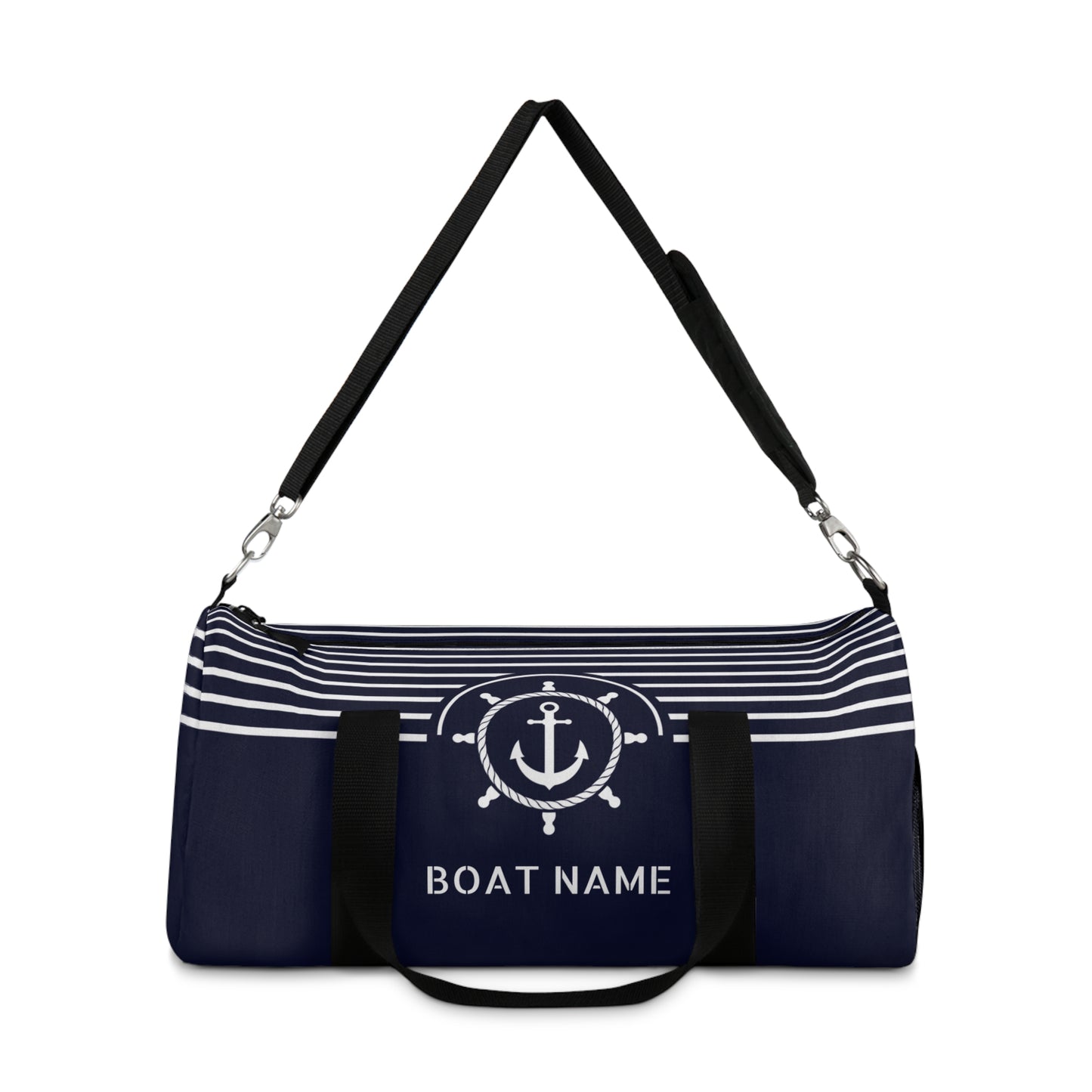 Anchor & Ship Wheel Duffel Bag – Personalized Nautical Sports & Travel Bag