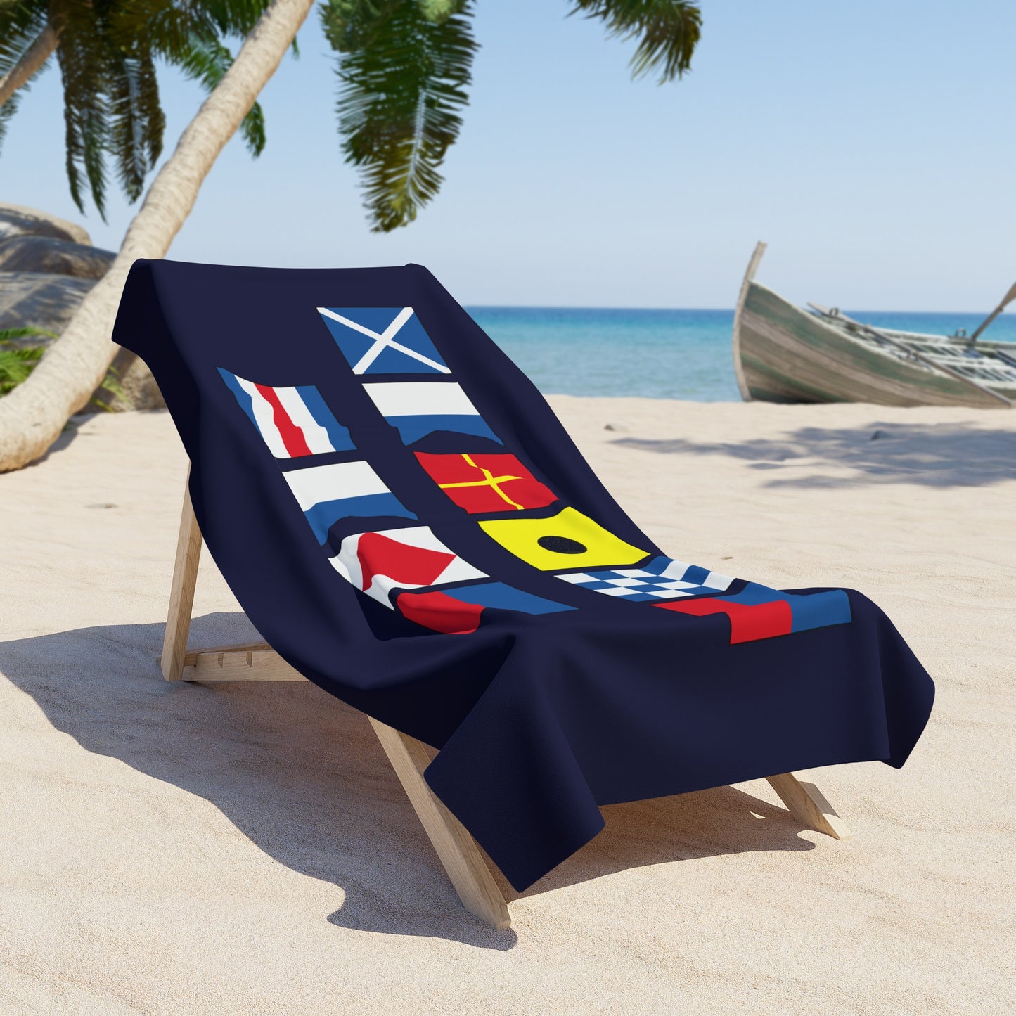 Custom Nautical Flag Towel