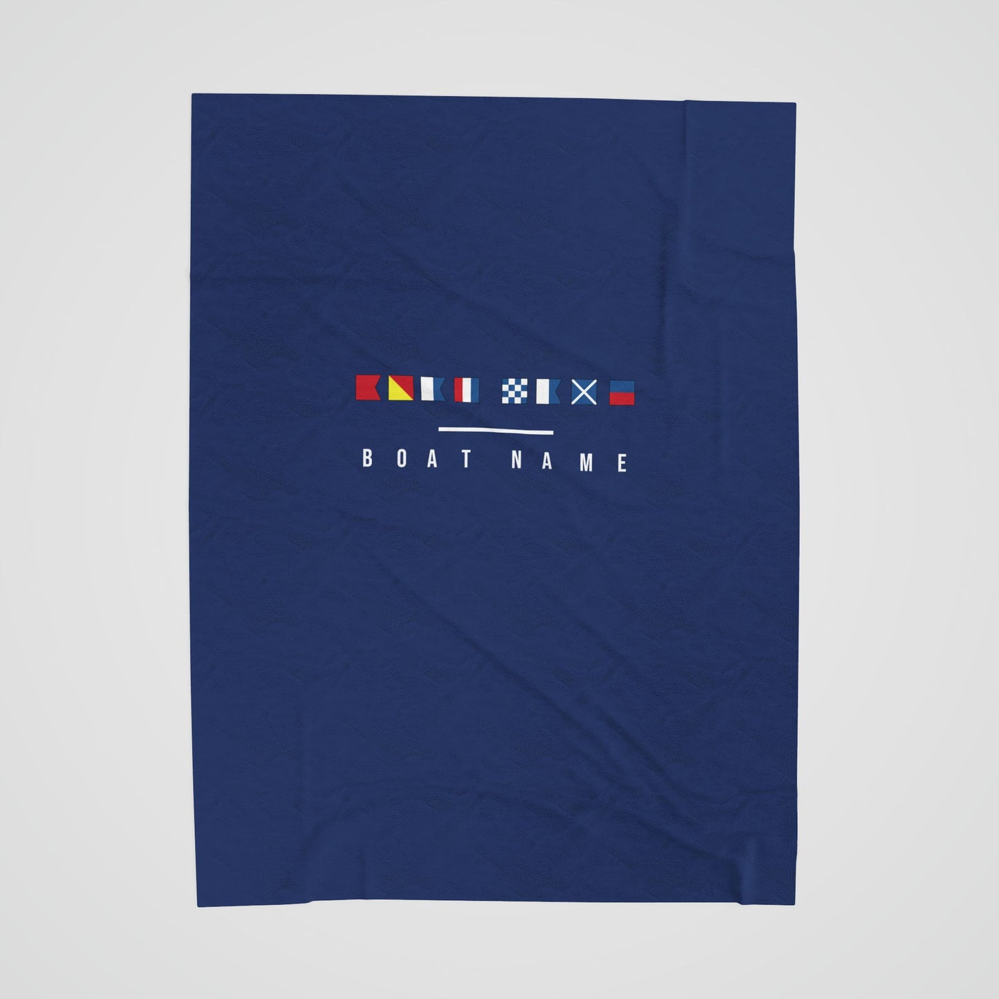 Nautical Flag Velveteen Plush Blanket