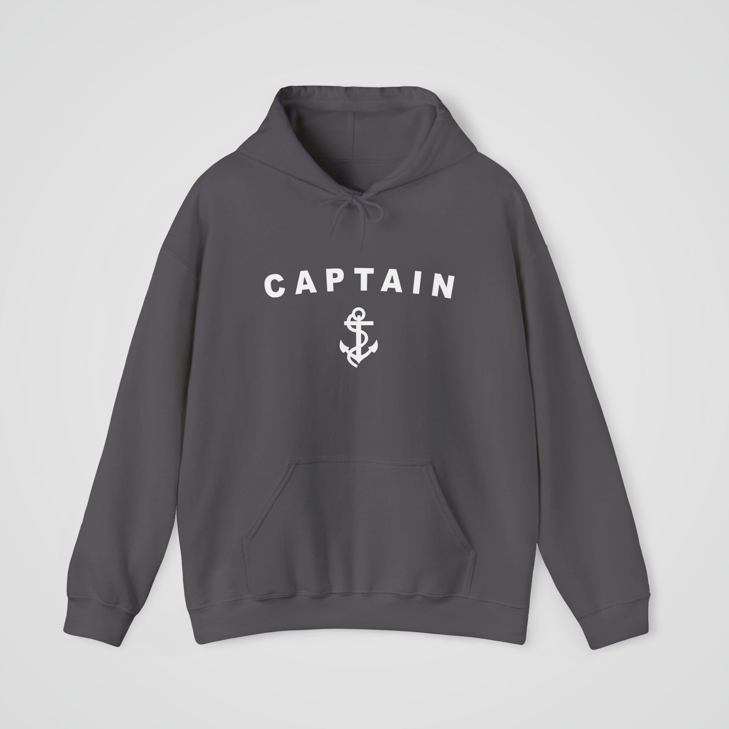 Captain Hooded Sweatshirt with Nautical Anchor