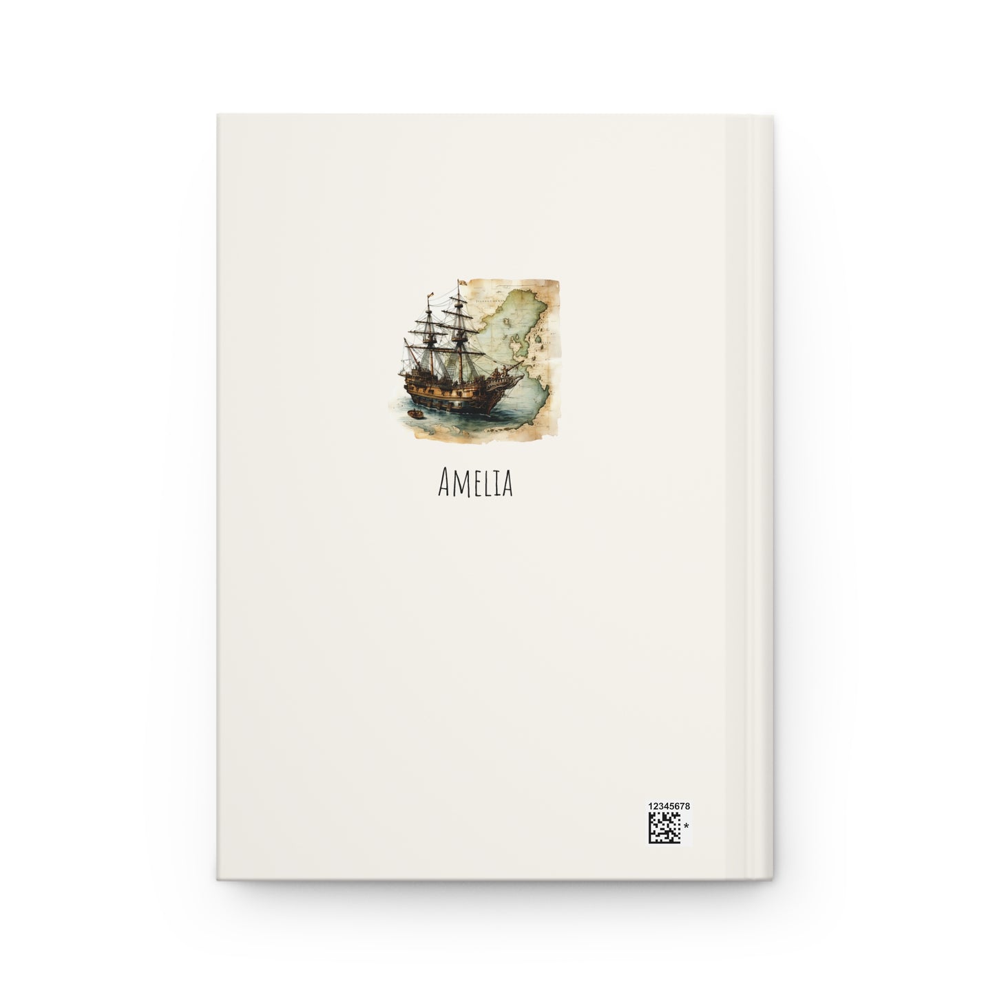 Nautical Map with Sailing Ship Journal