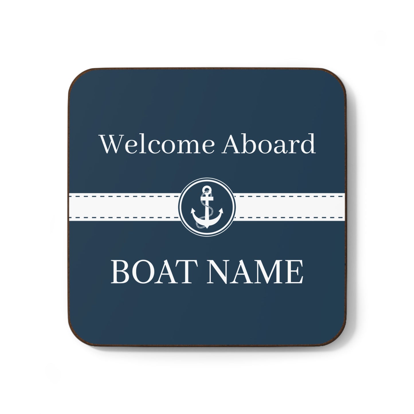 Boat Name Coaster - Ship Wheel (Set of 4)