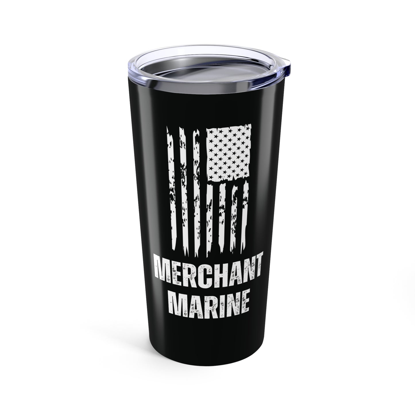 Merchant Marine Tumbler with American Flag