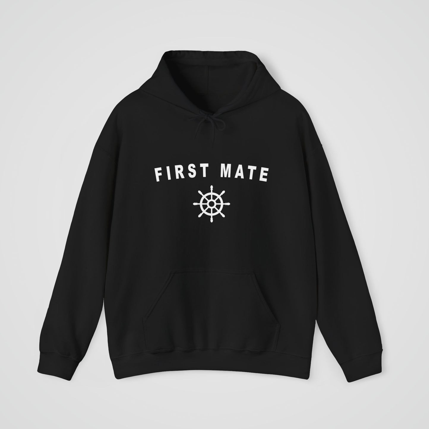 First Mate Hooded Sweatshirt with Ship Wheel
