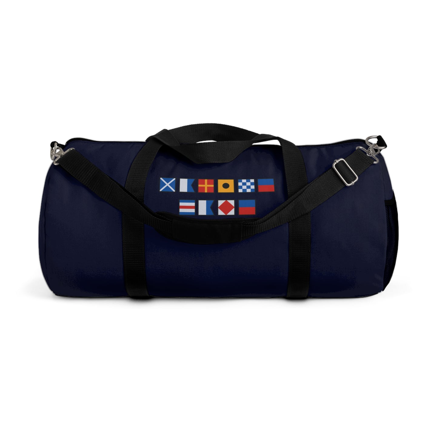 Nautical Flags Duffel Bag – Personalized Sports & Travel Bag with Custom Name