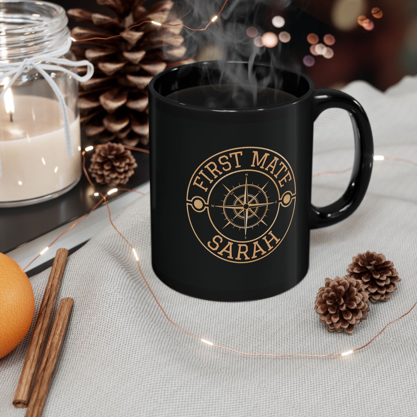 Personalized Nautical Mug for Captain or First Mate
