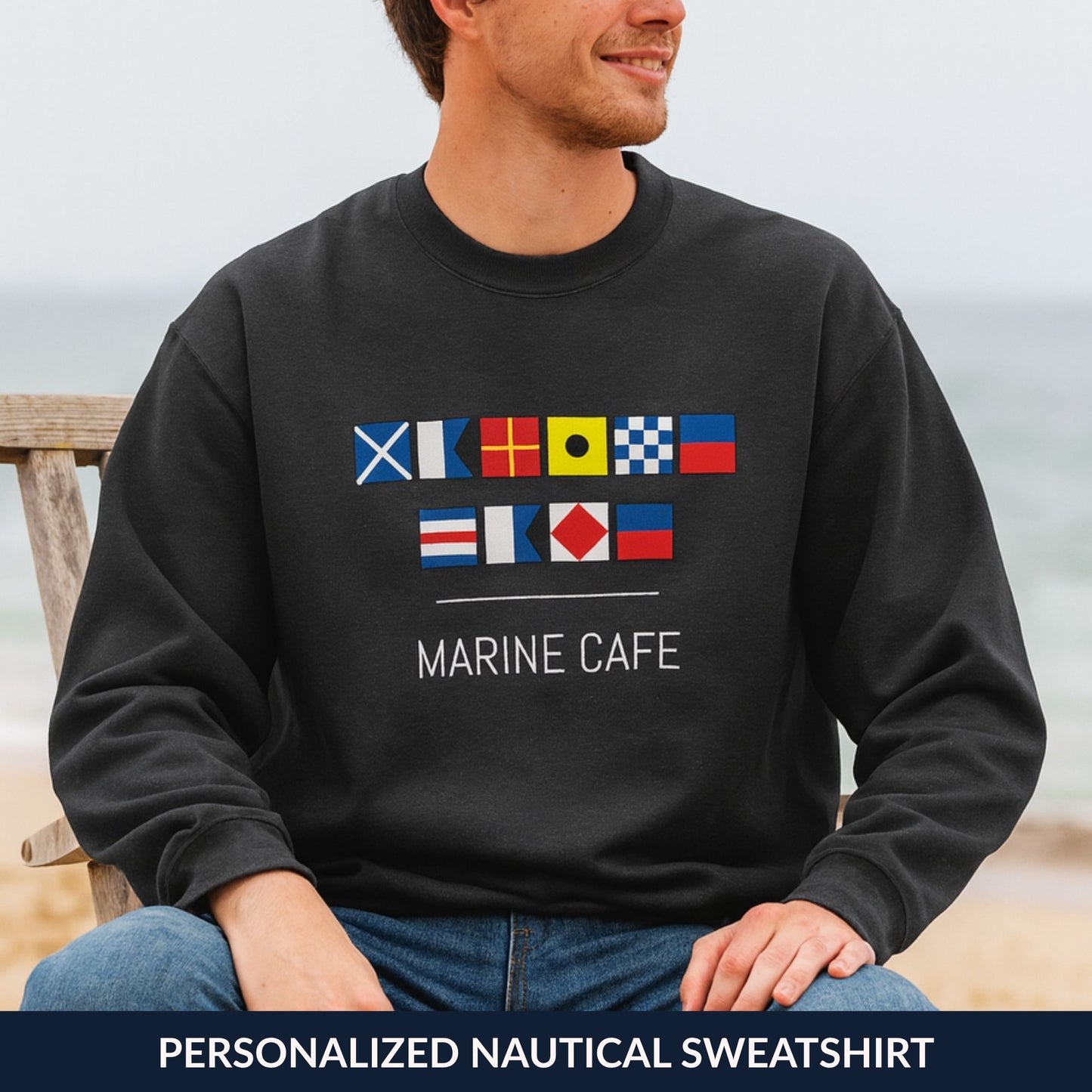 Personalized Nautical Flags Sweatshirt