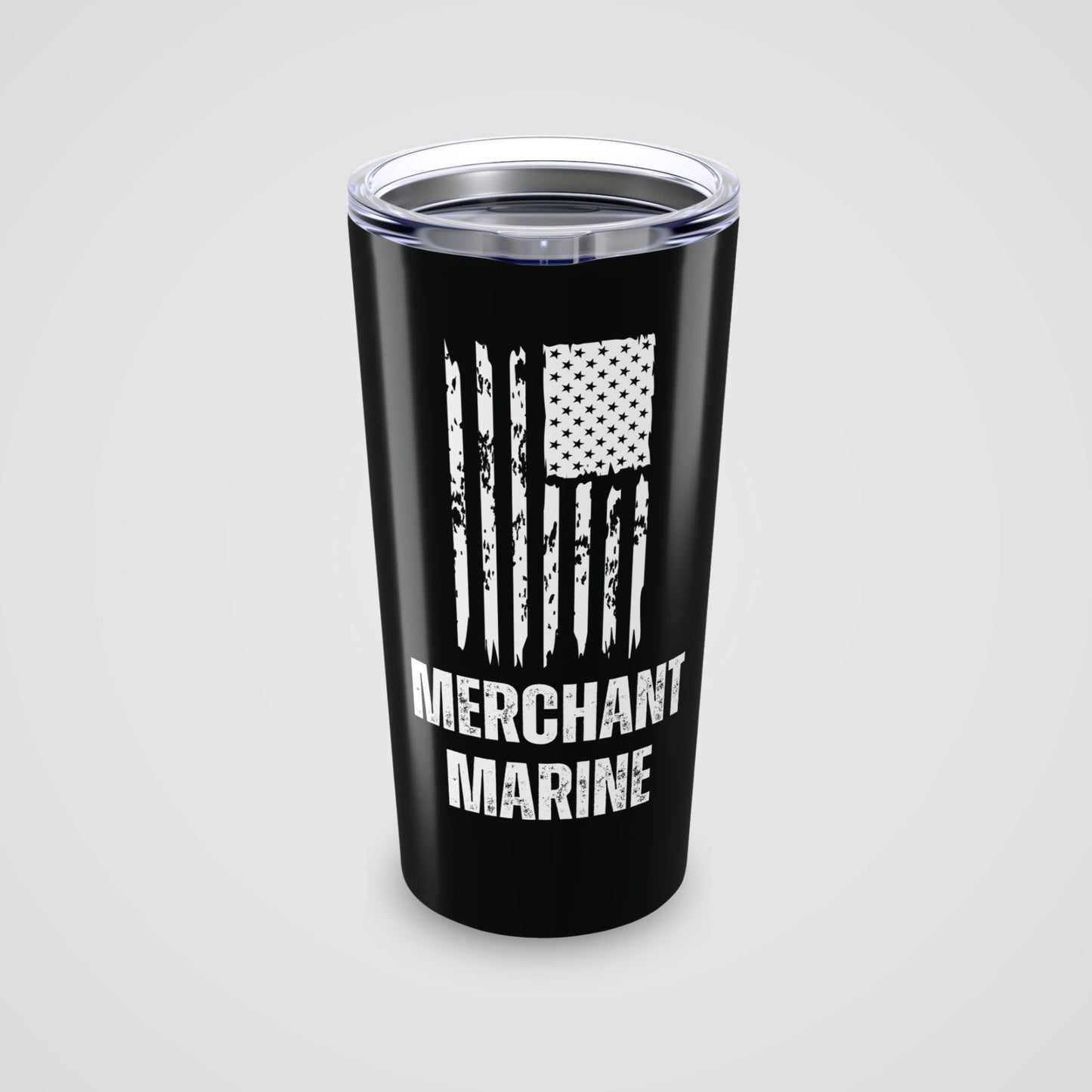 Merchant Marine Tumbler with American Flag