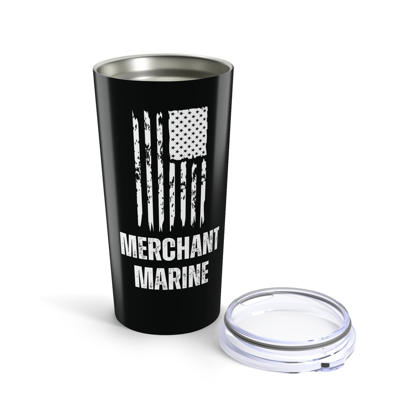 Merchant Marine Tumbler with American Flag