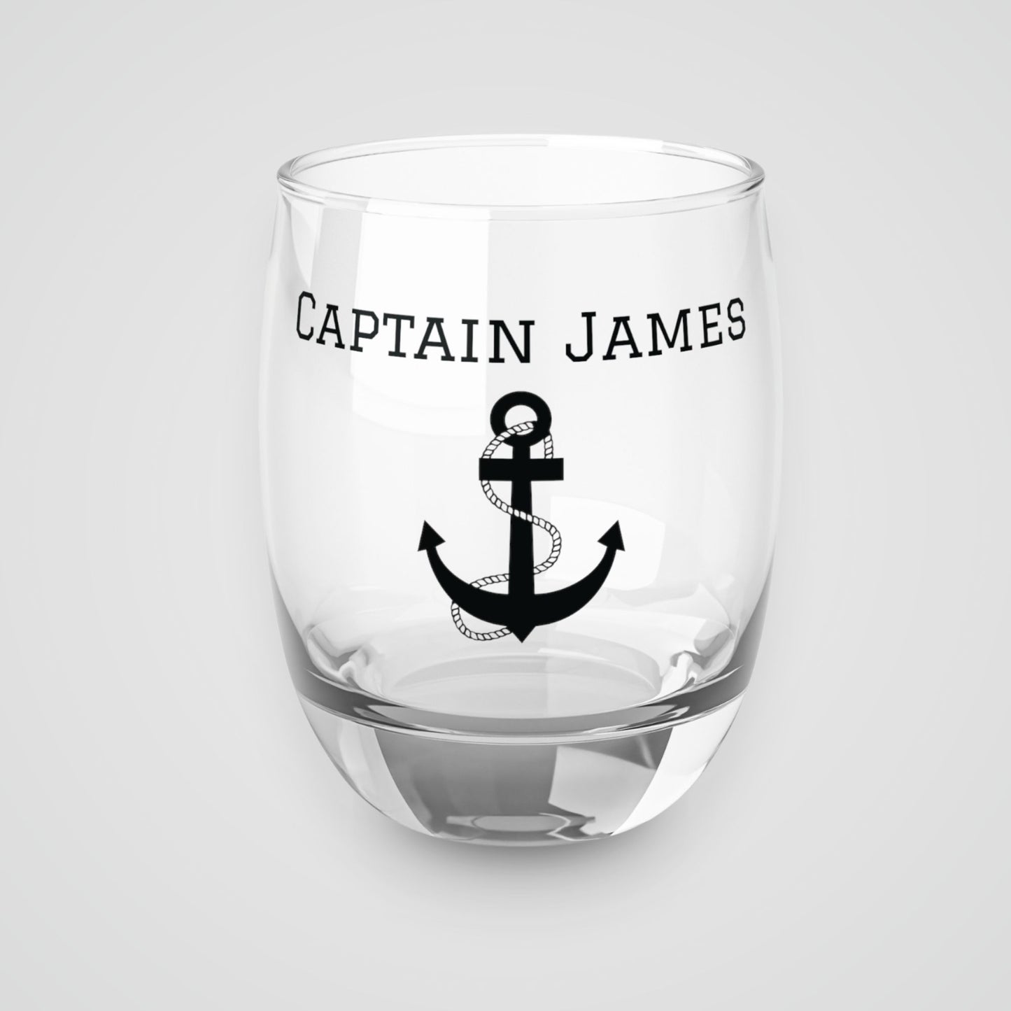 Personalized Anchor Whiskey Glass
