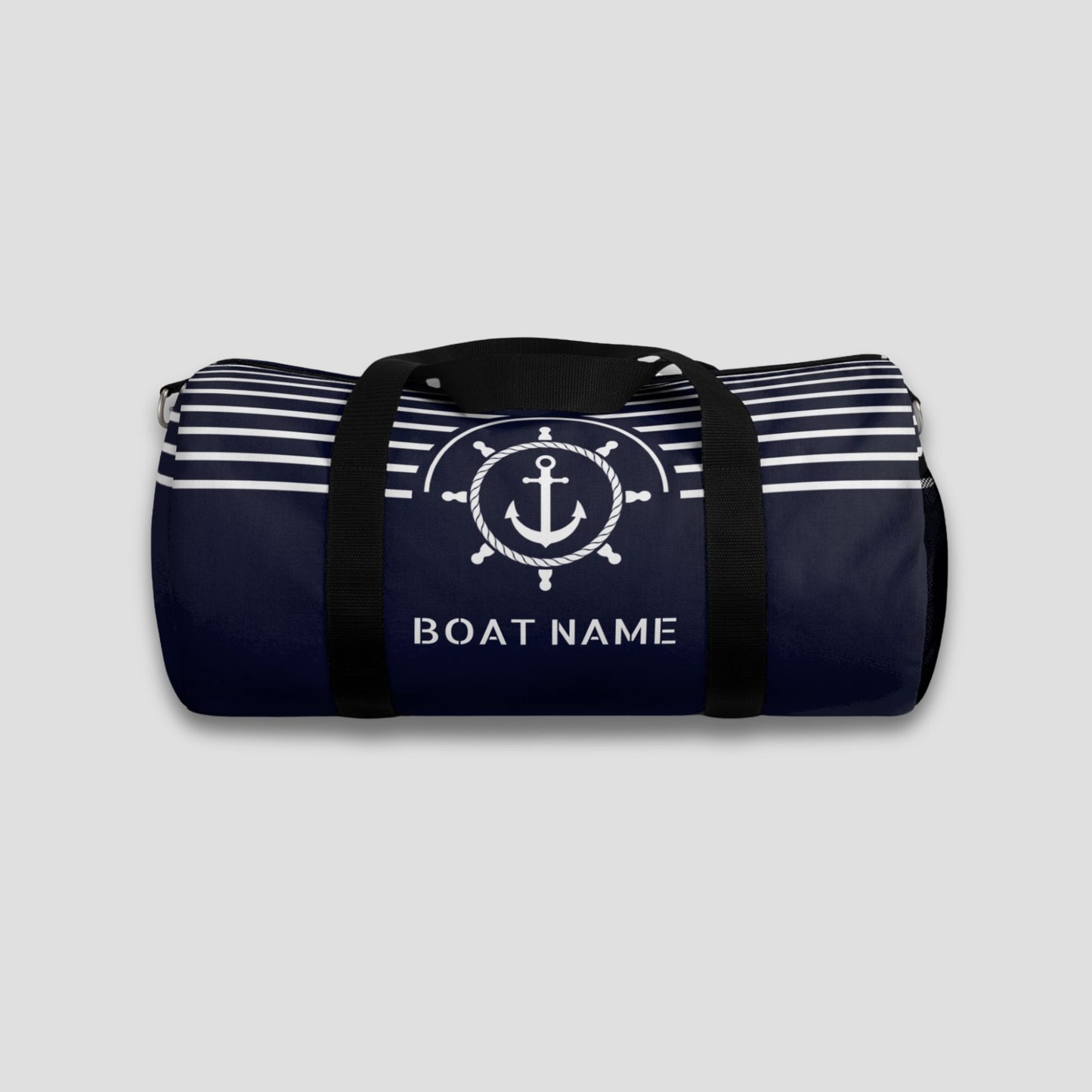 Anchor & Ship Wheel Duffel Bag – Personalized Nautical Sports & Travel Bag