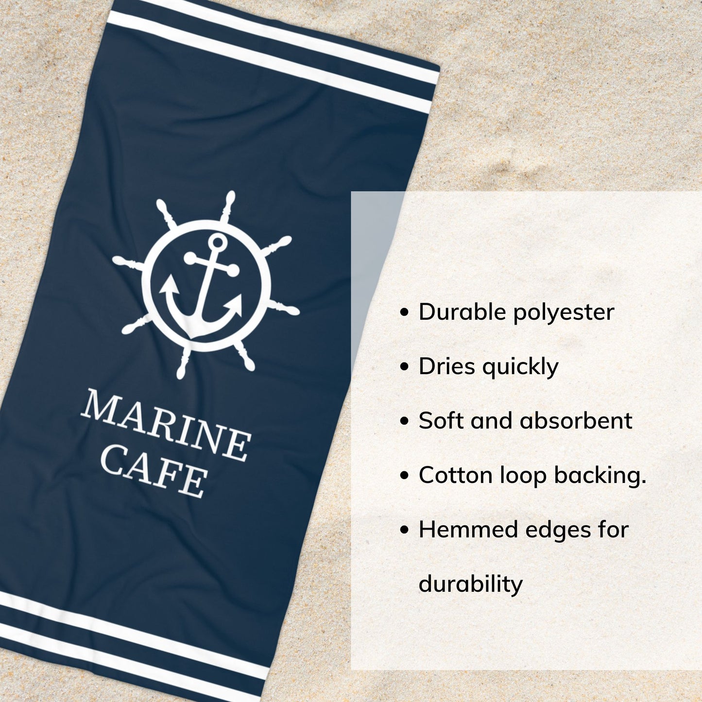 Nautical Ship Wheel Towel