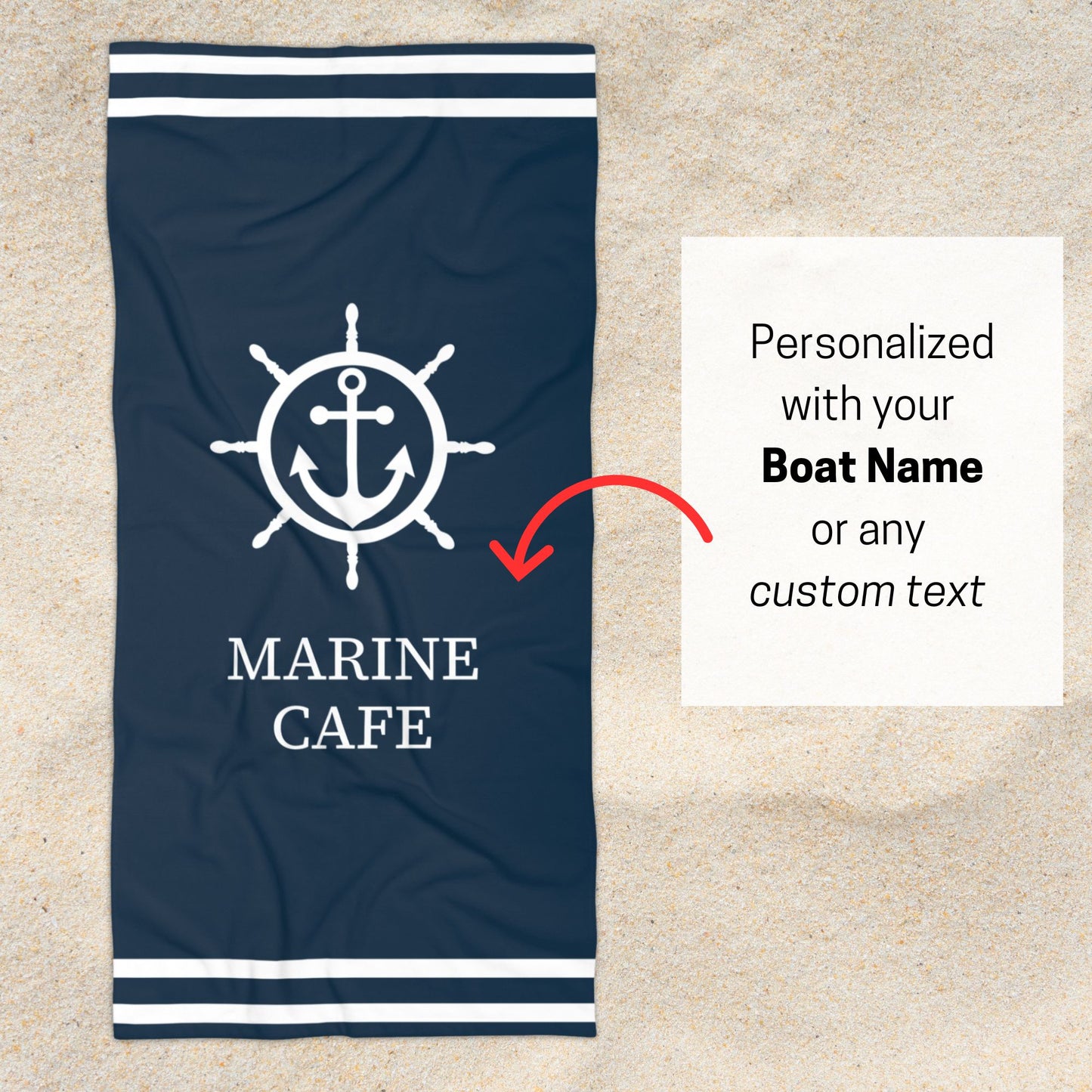 Nautical Ship Wheel Towel
