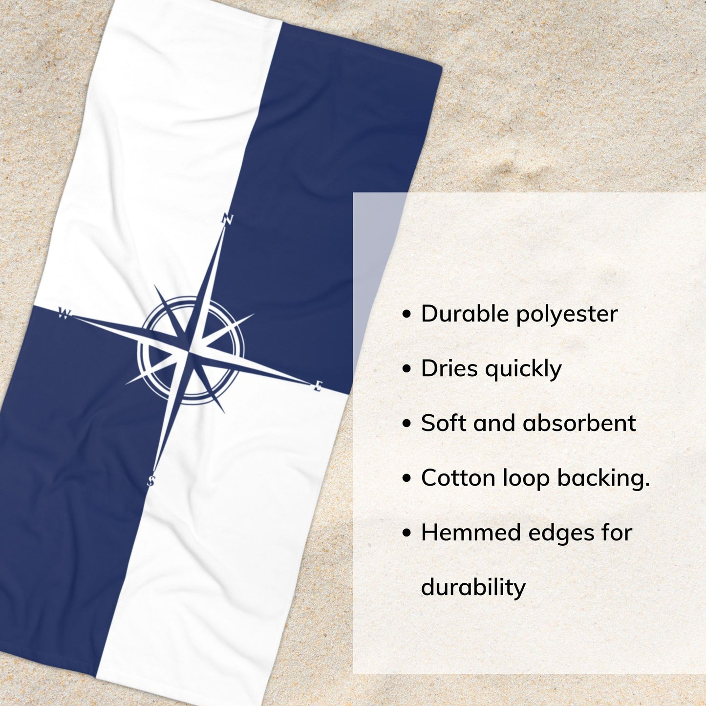 Compass Beach Towel