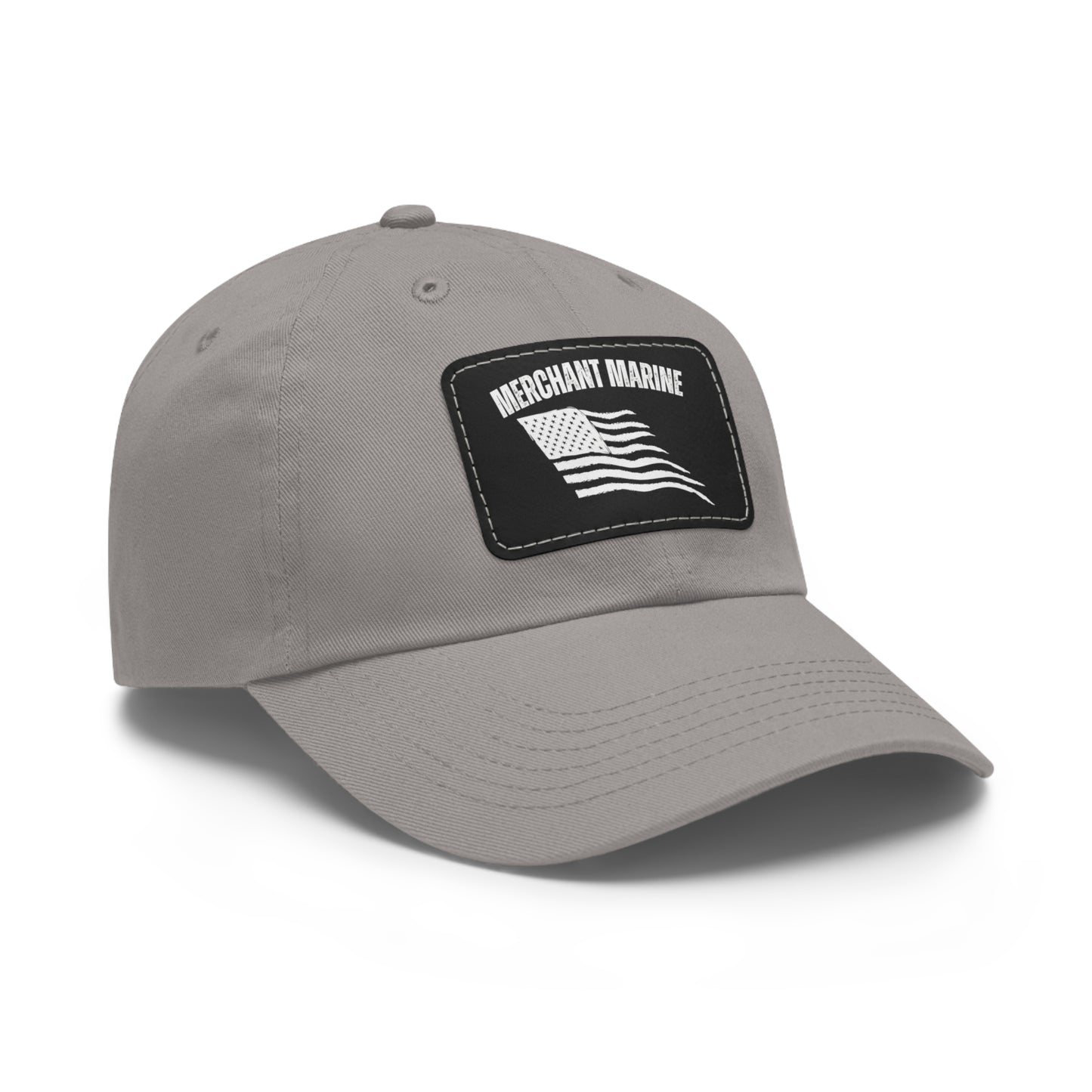 Merchant Marine Dad Hat with Leather Patch