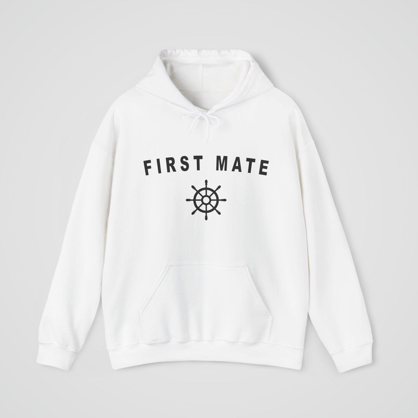 First Mate Hooded Sweatshirt with Ship Wheel