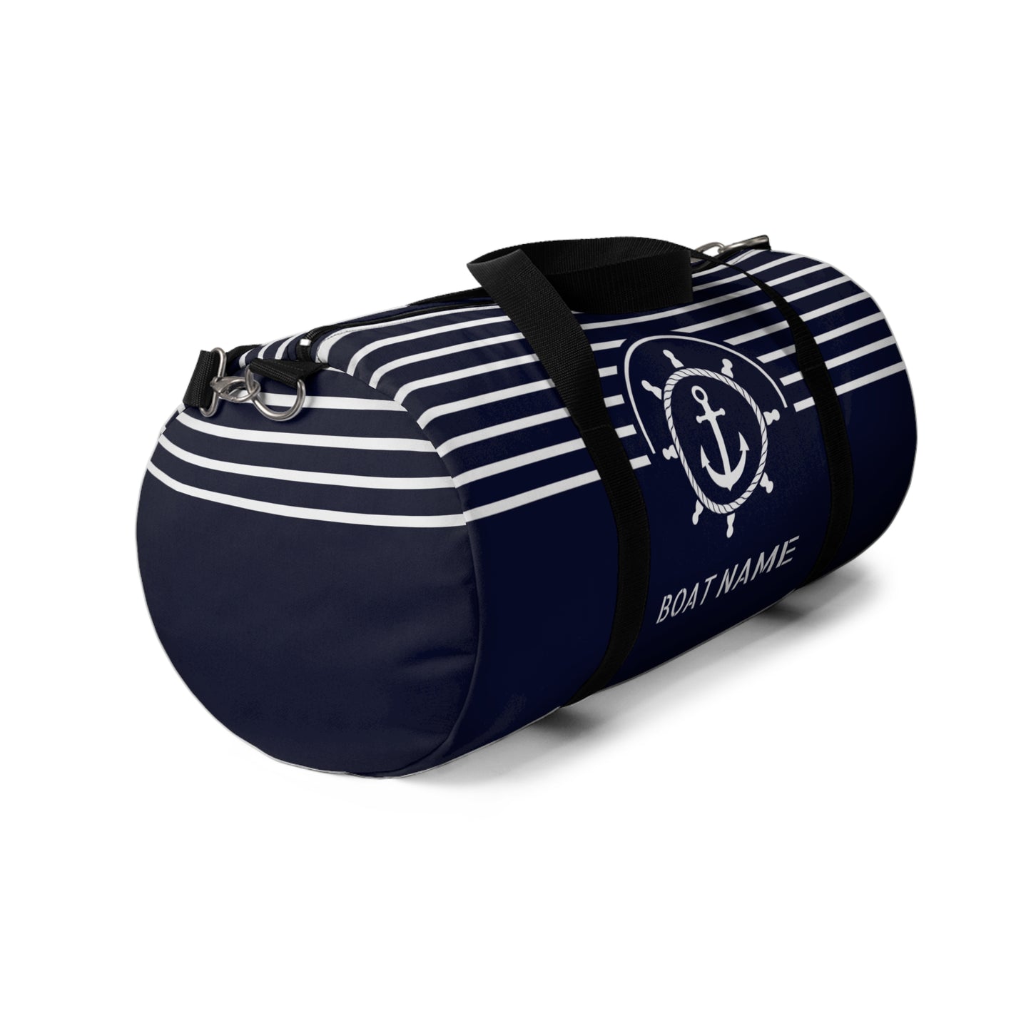 Anchor & Ship Wheel Duffel Bag – Personalized Nautical Sports & Travel Bag