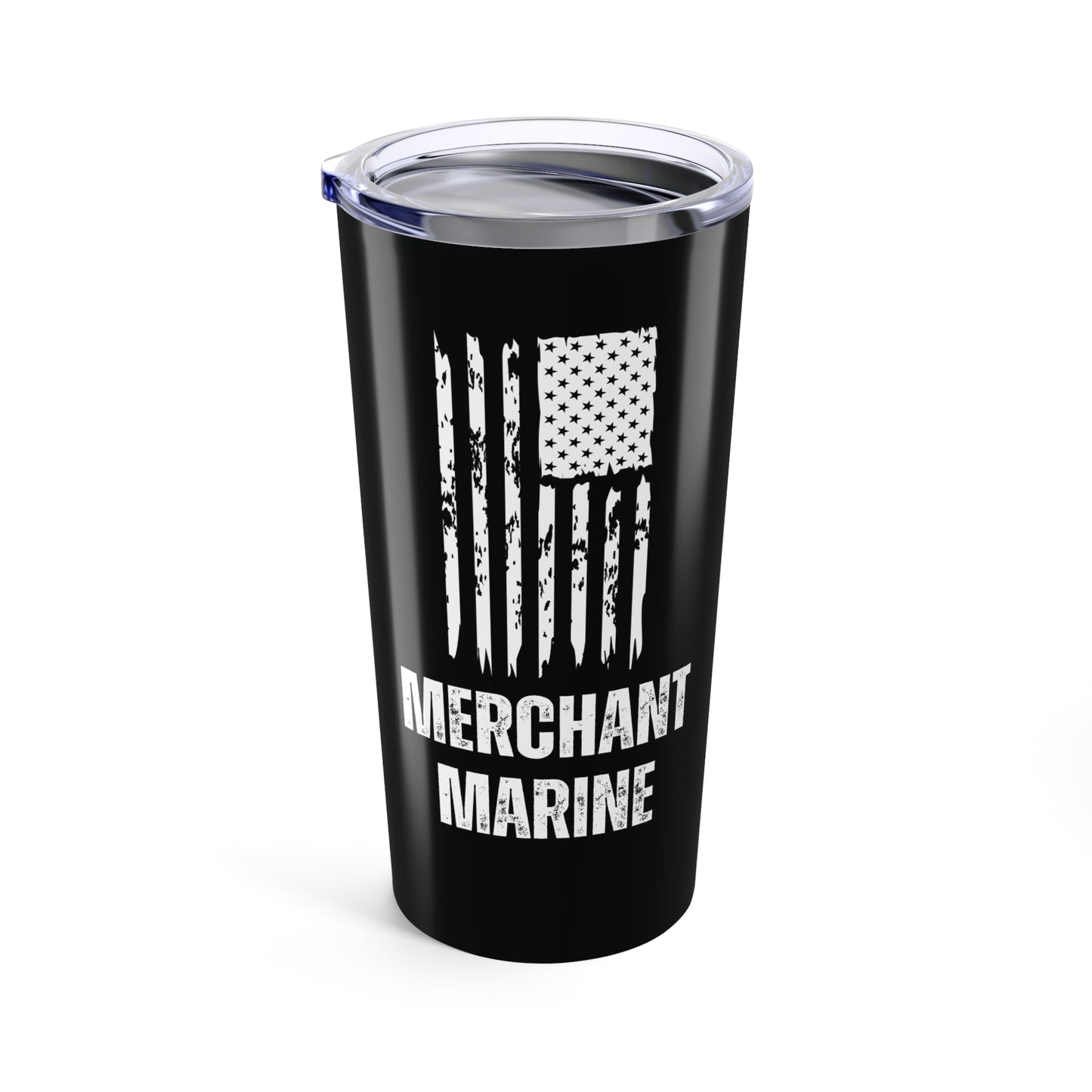 Merchant Marine Tumbler with American Flag