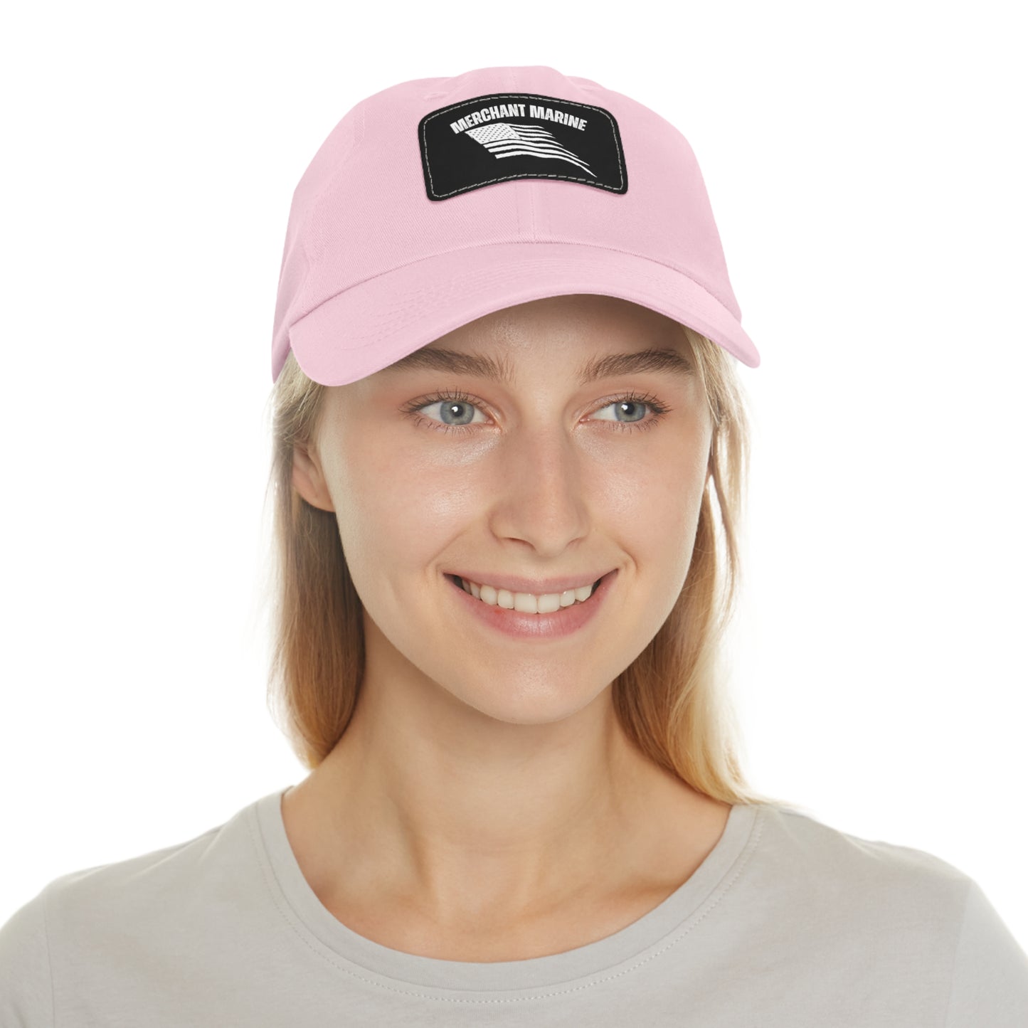 Merchant Marine Dad Hat with Leather Patch