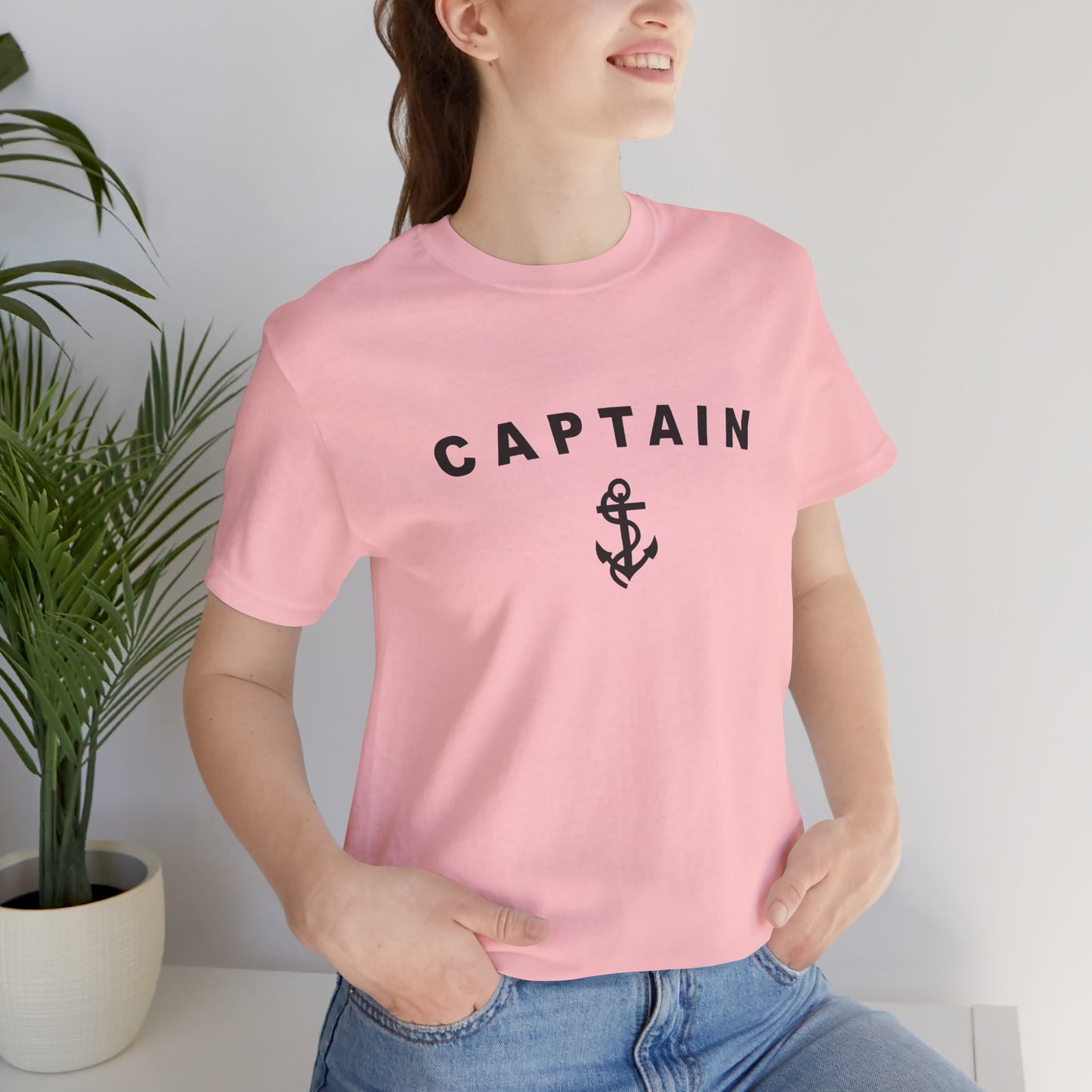 Captain T-shirt with Nautical Anchor