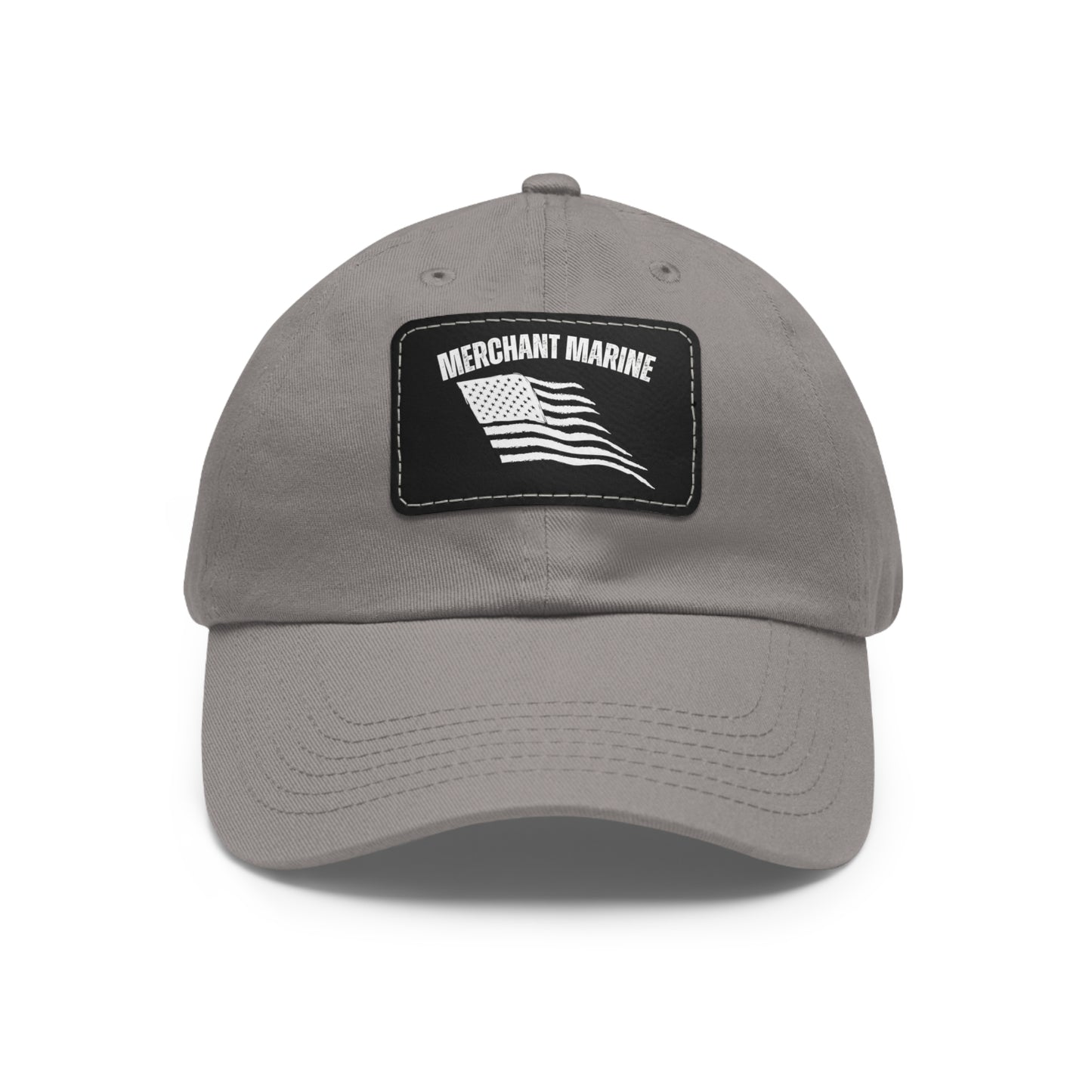 Merchant Marine Dad Hat with Leather Patch