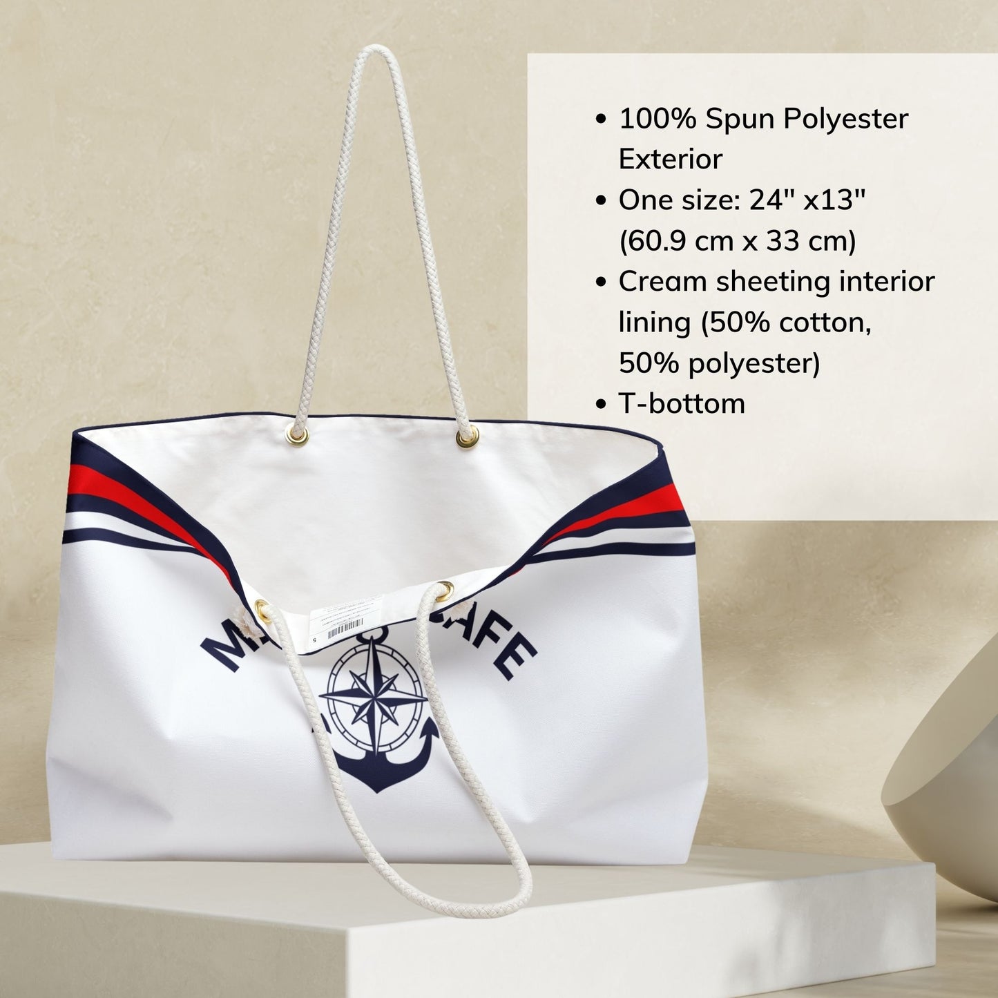Custom Tote Bag for Sailing, Boating and Yacht