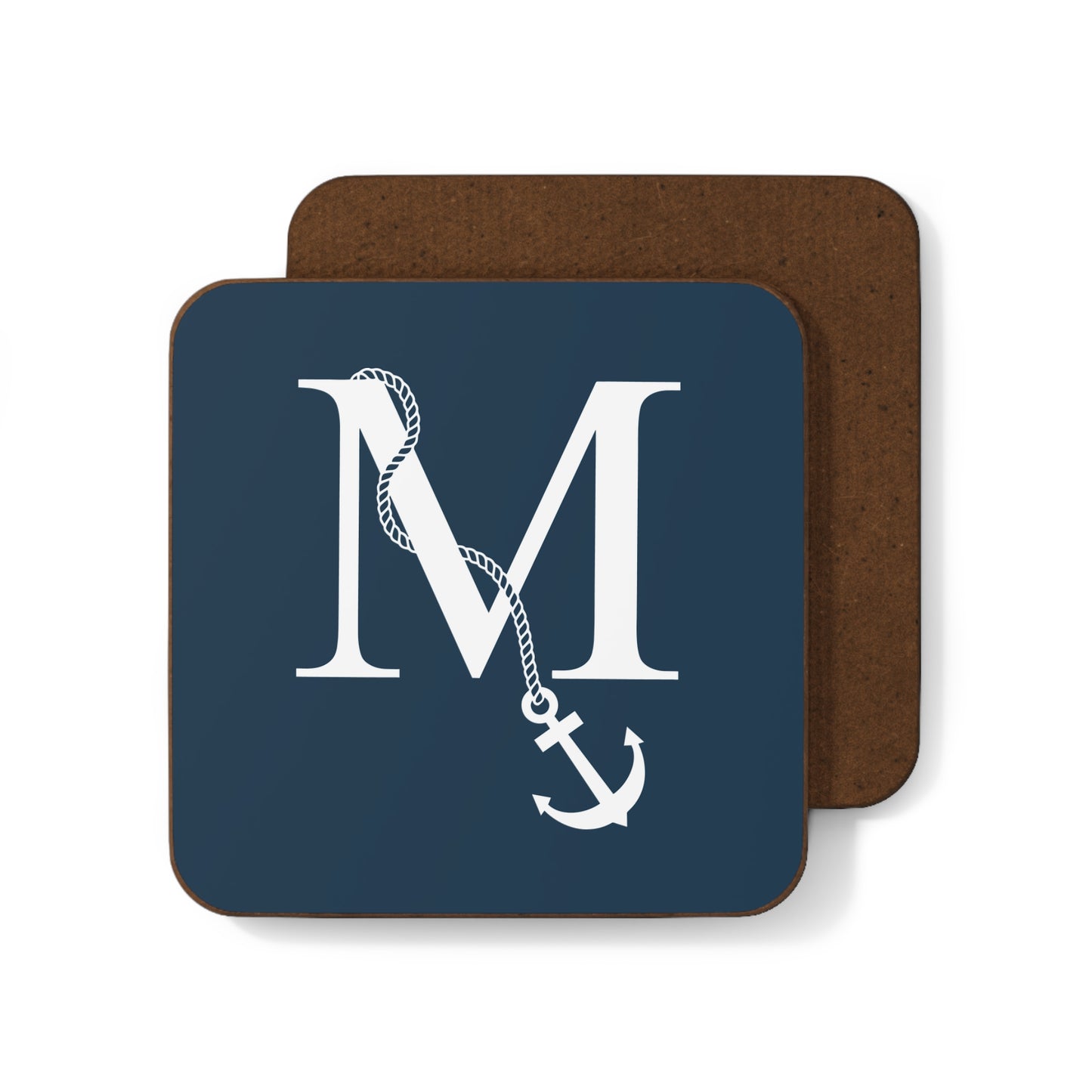 Blue Nautical Monogram Coasters (set of 4)