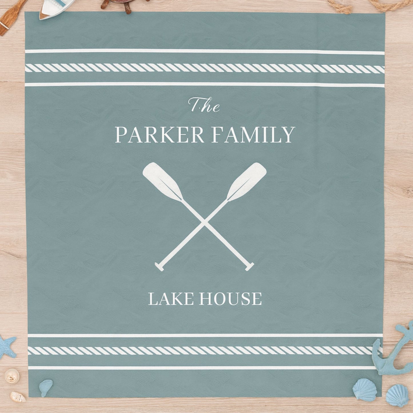 Personalized Lake House Blanket
