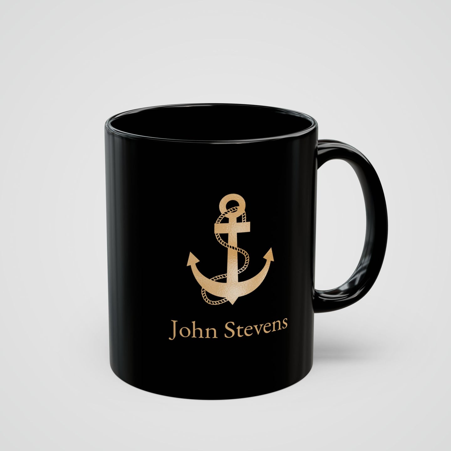 Personalized Mug with Nautical Anchor