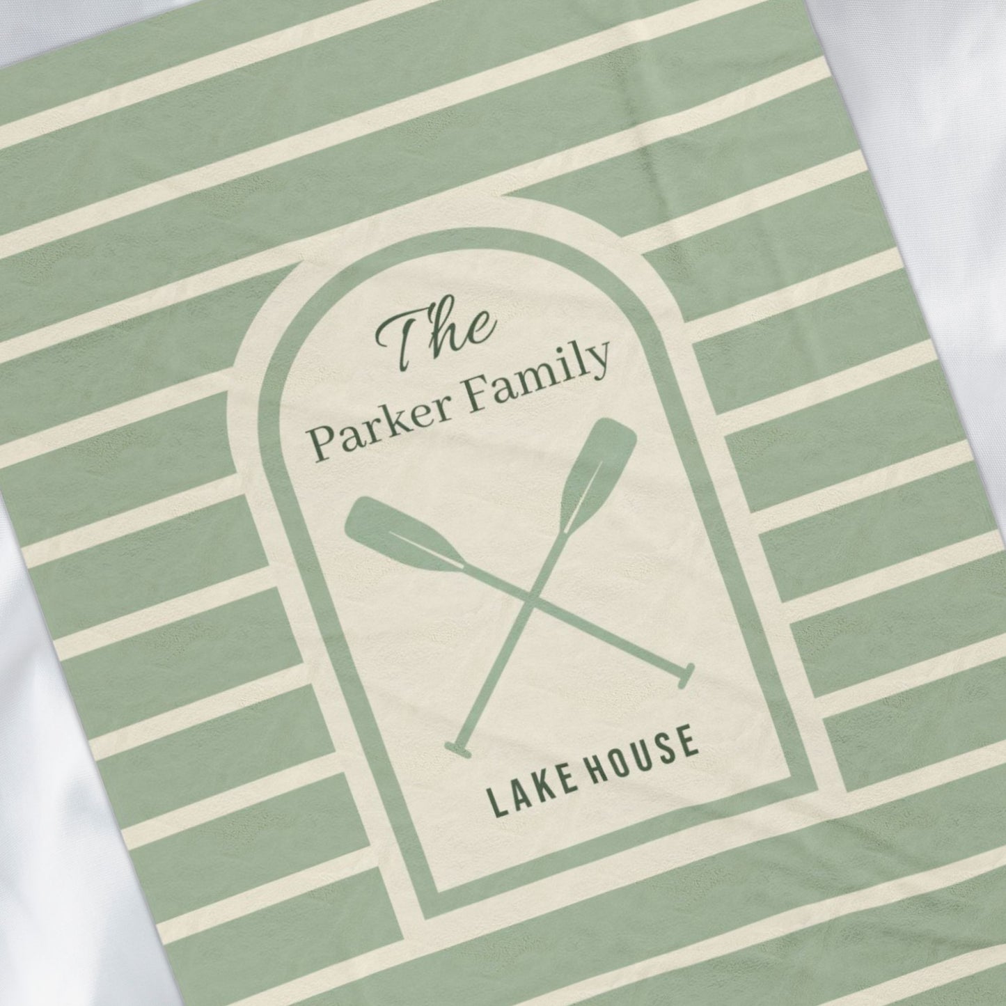 Personalized Lake House Blanket