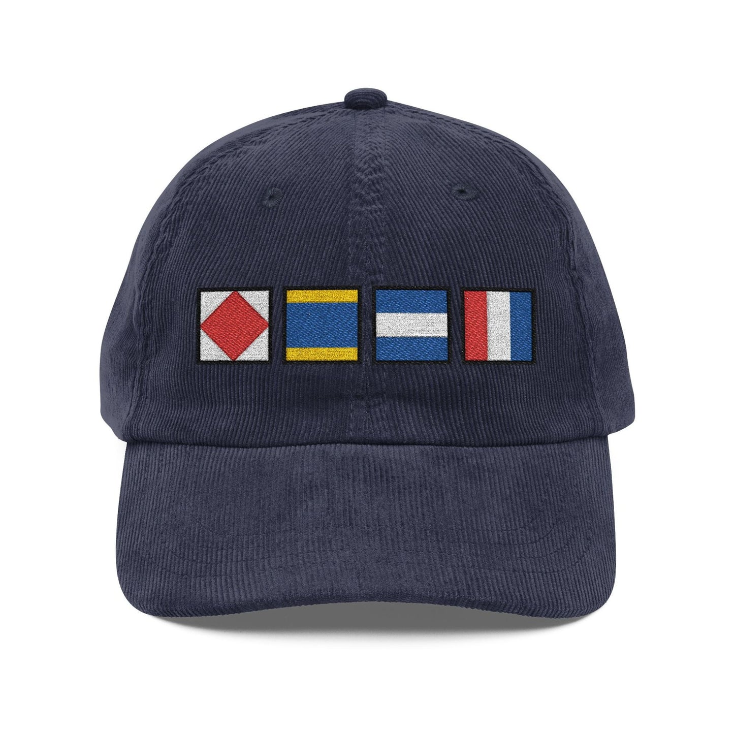 Personalized Nautical Flags Corduroy Hat