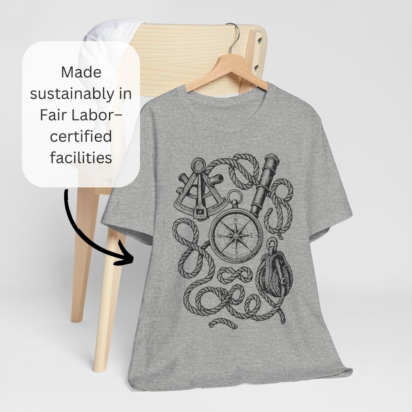 Nautical Compass Rope T-Shirt