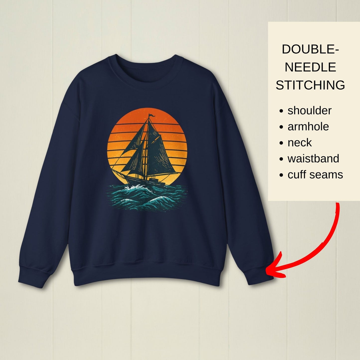 Sailing Ship Sunset Sweatshirt