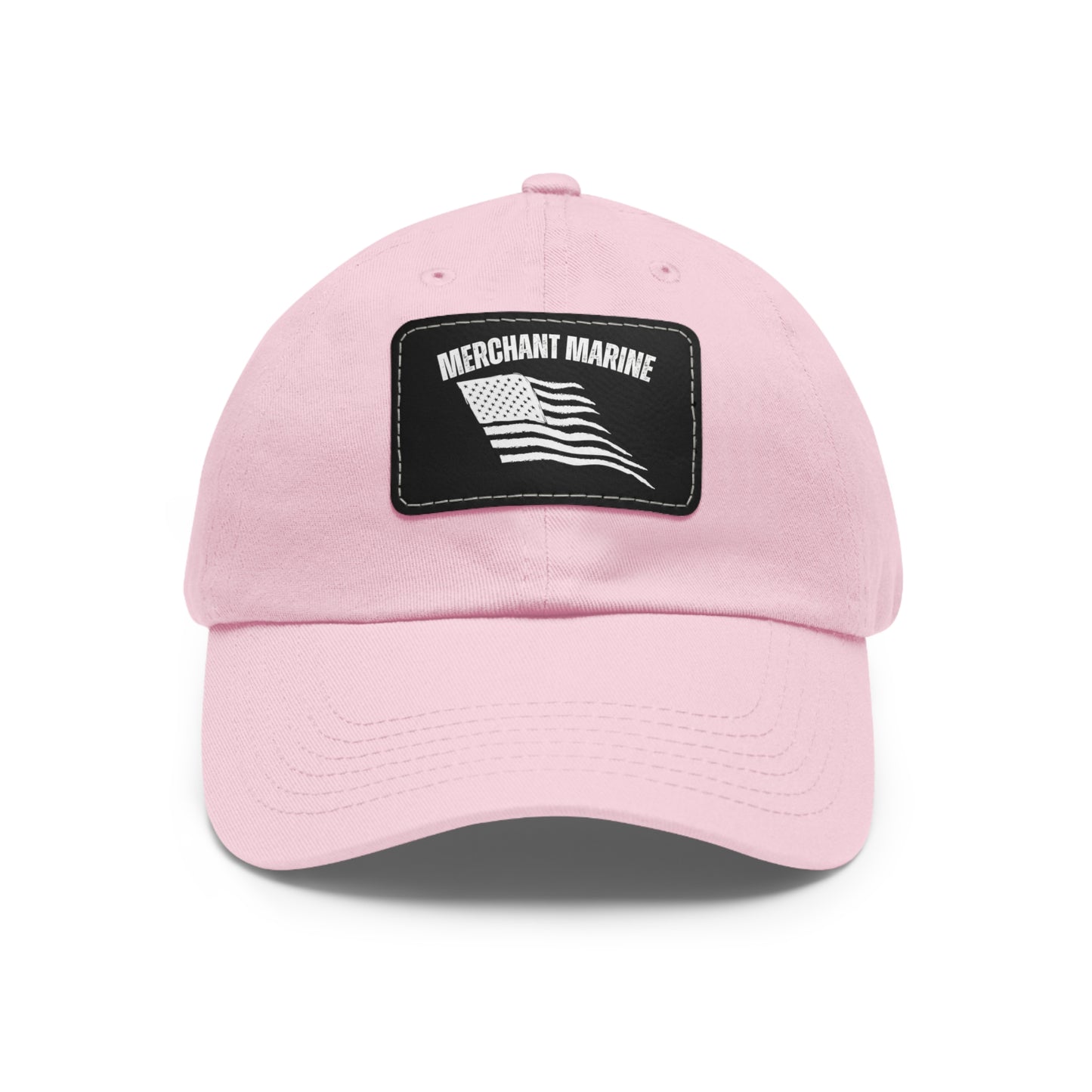 Merchant Marine Dad Hat with Leather Patch