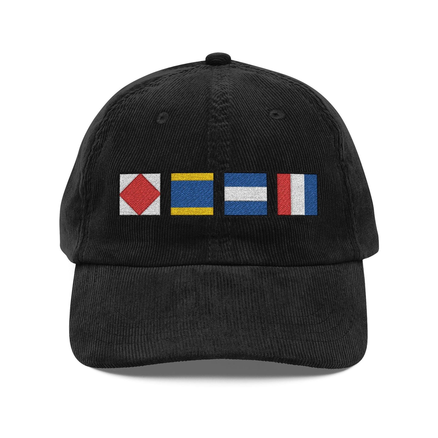 Personalized Nautical Flags Corduroy Hat