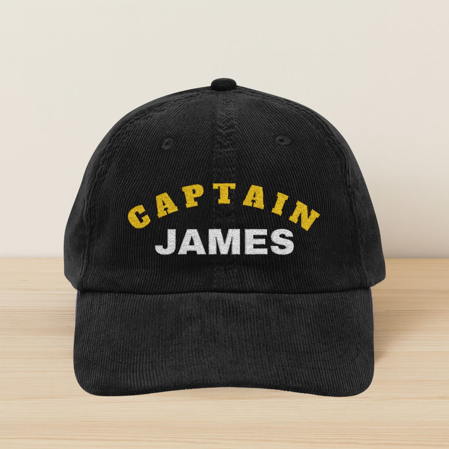 Personalized Captain or First Mate Corduroy Hat