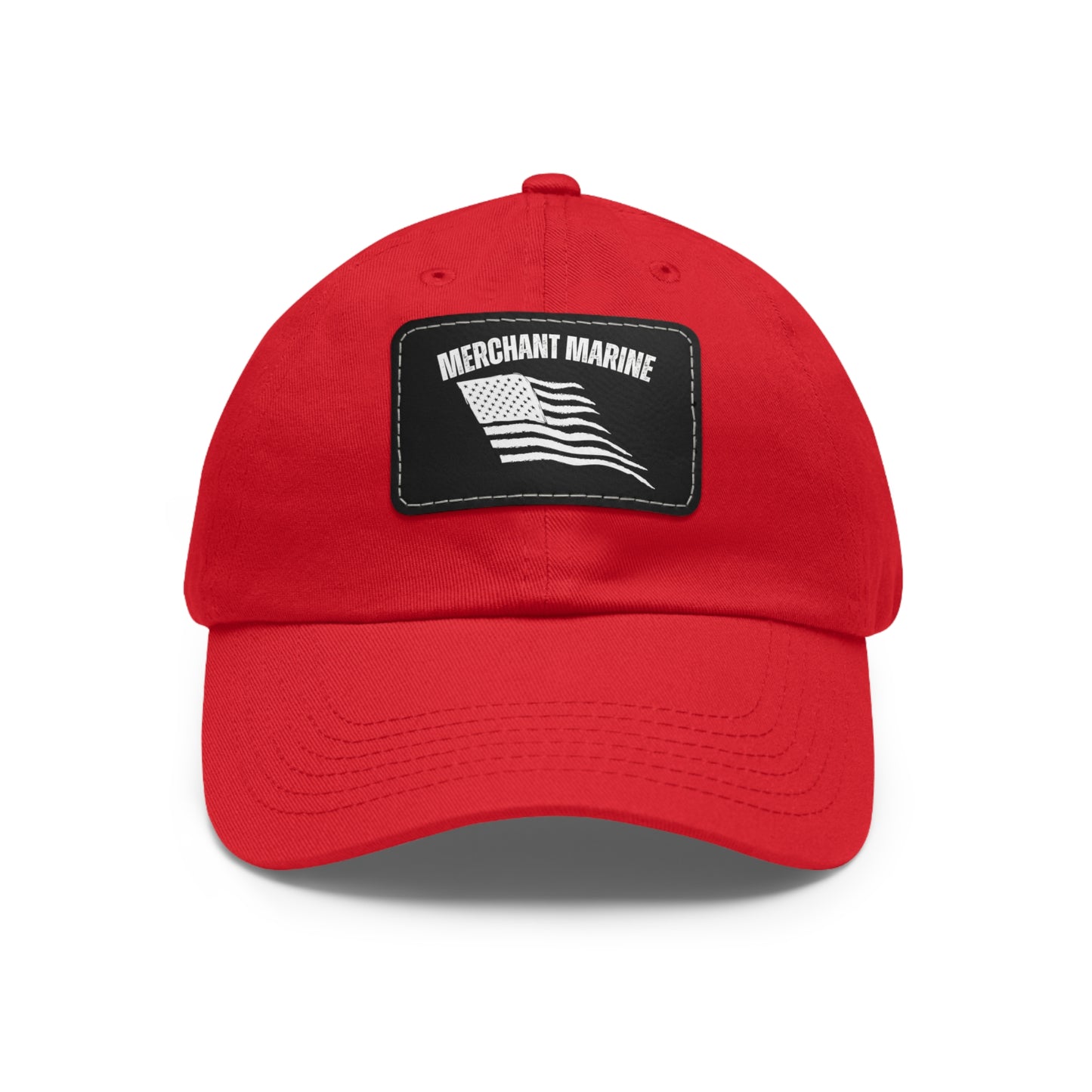 Merchant Marine Dad Hat with Leather Patch