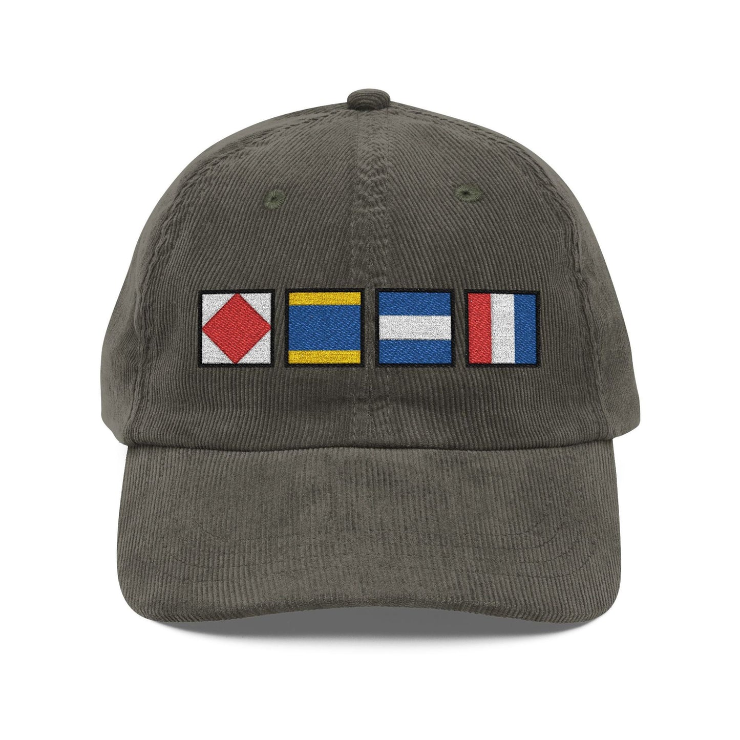 Personalized Nautical Flags Corduroy Hat
