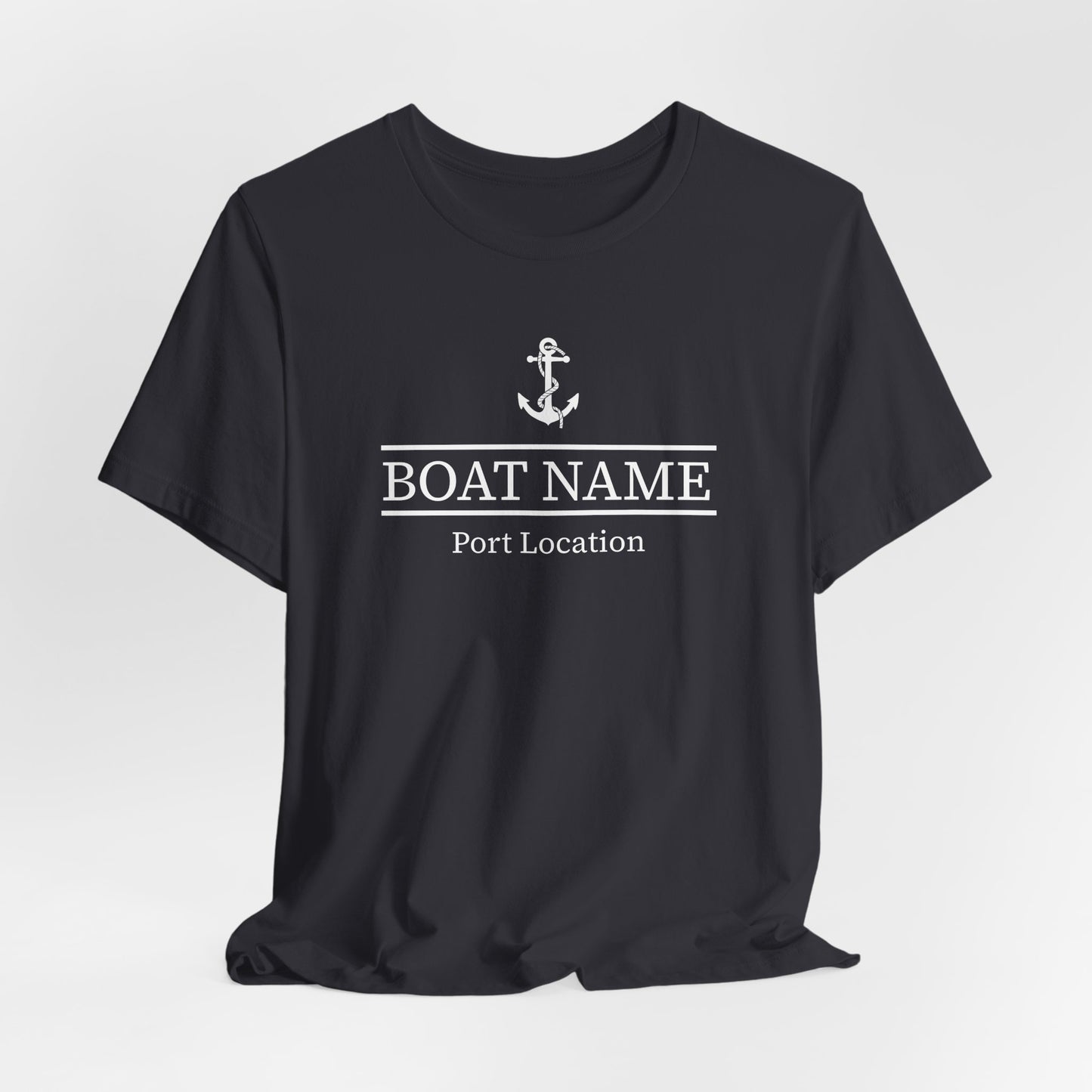 Custom Boat Name and Port T-Shirt