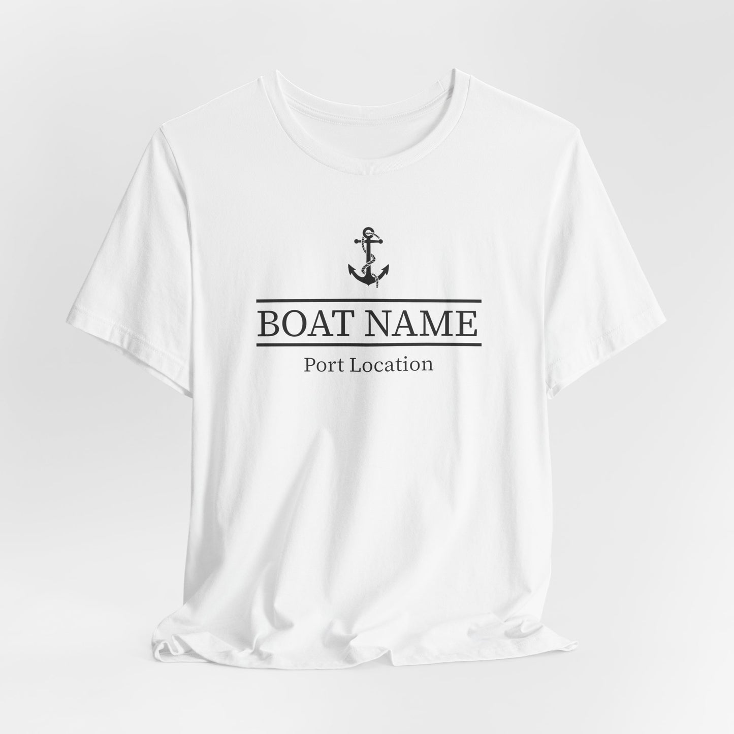 Custom Boat Name and Port T-Shirt