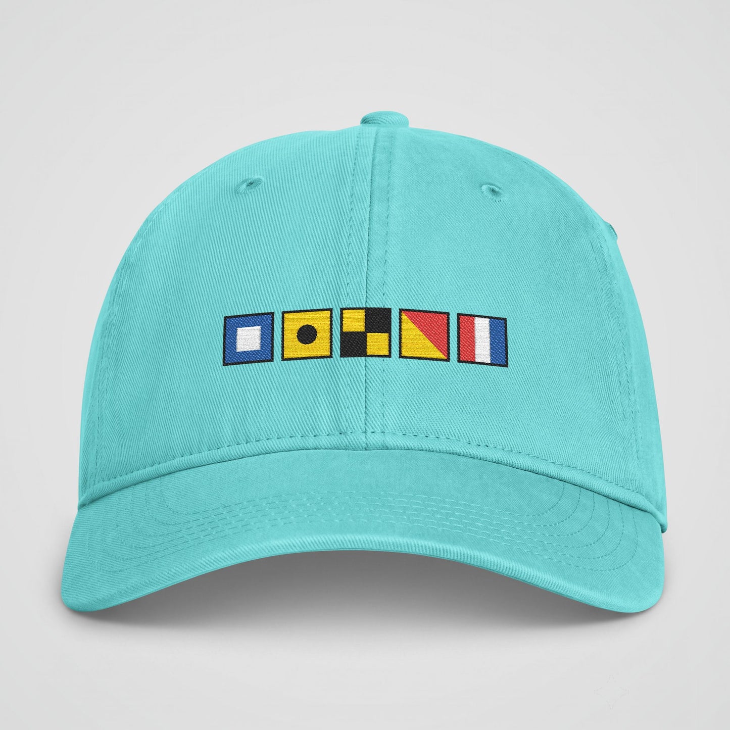 Personalized Nautical Flags Coastal Washed Cap