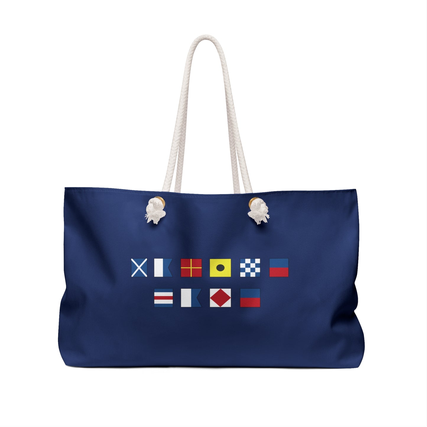 Personalized Nautical Flags Weekender Bag