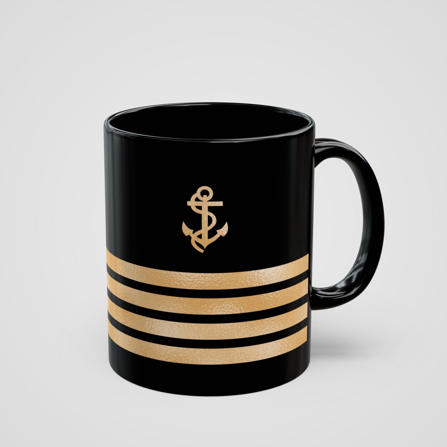 Black Mug with Captain Insignia